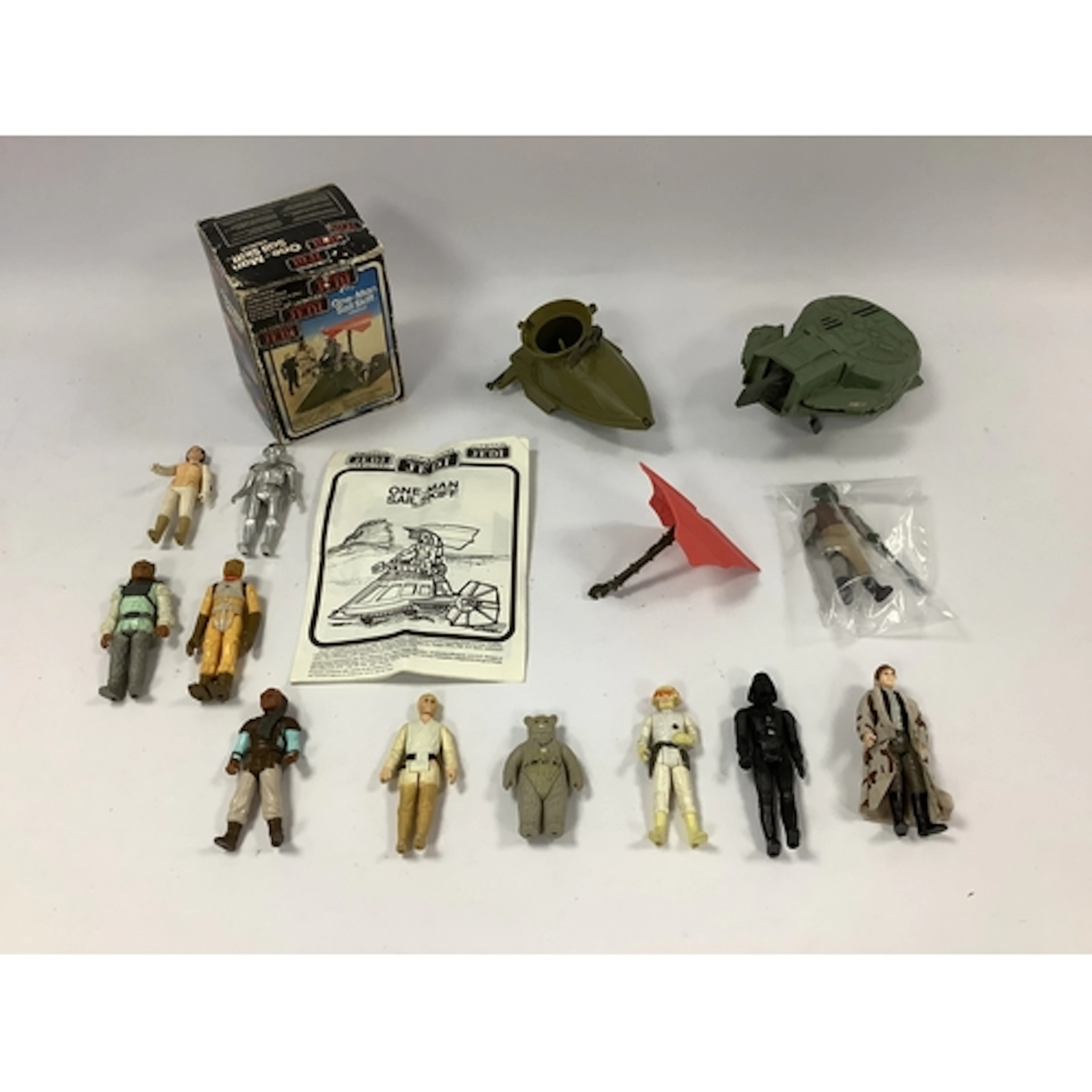 Eleven Original Star Wars Trilogy plastic action figures to ...
