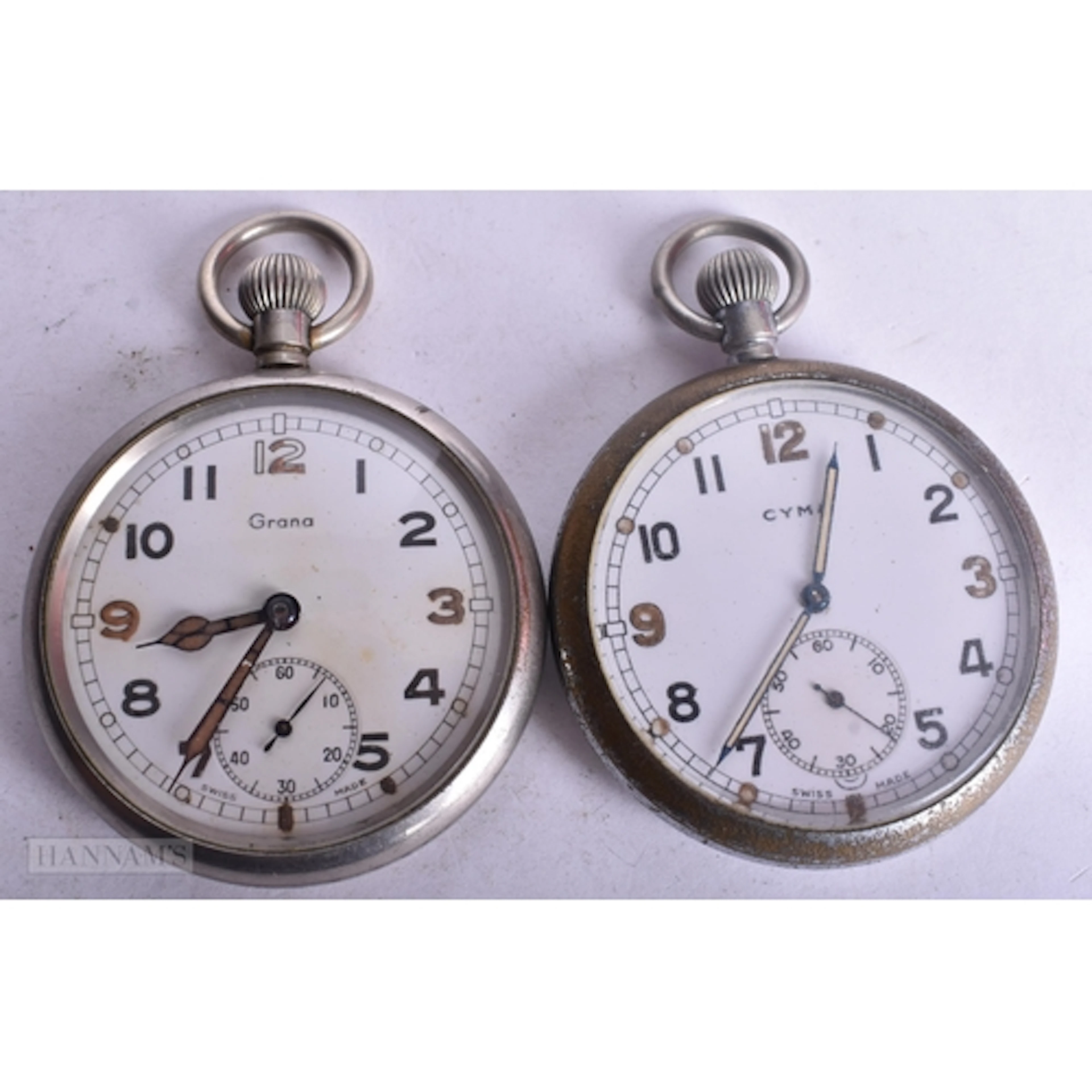 Cyma Grana GSTP Military Issued Pocket Watches Hand-Wind Wor...
