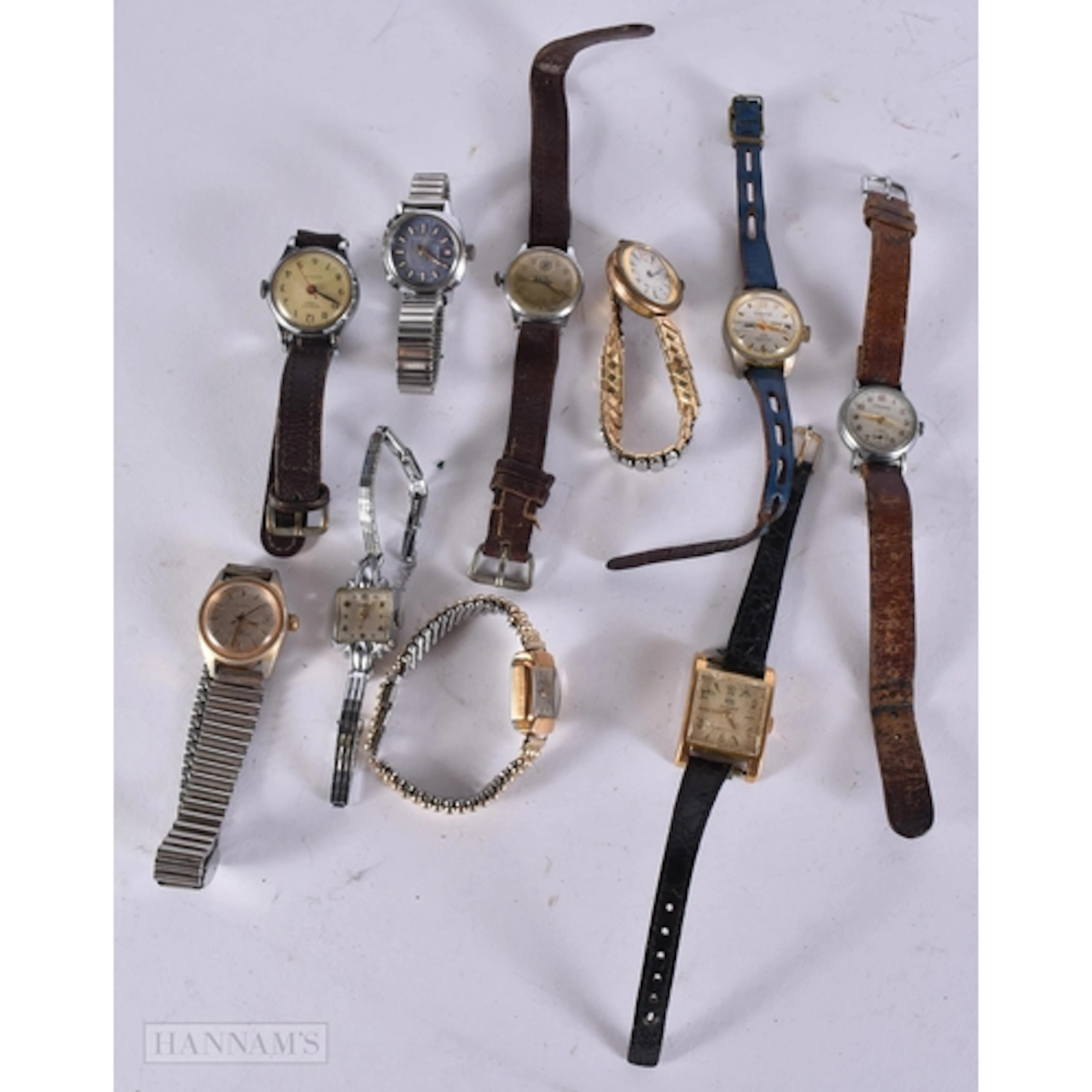 TEN LADIES WATCHES. 2.8 cm including crown. (10)
