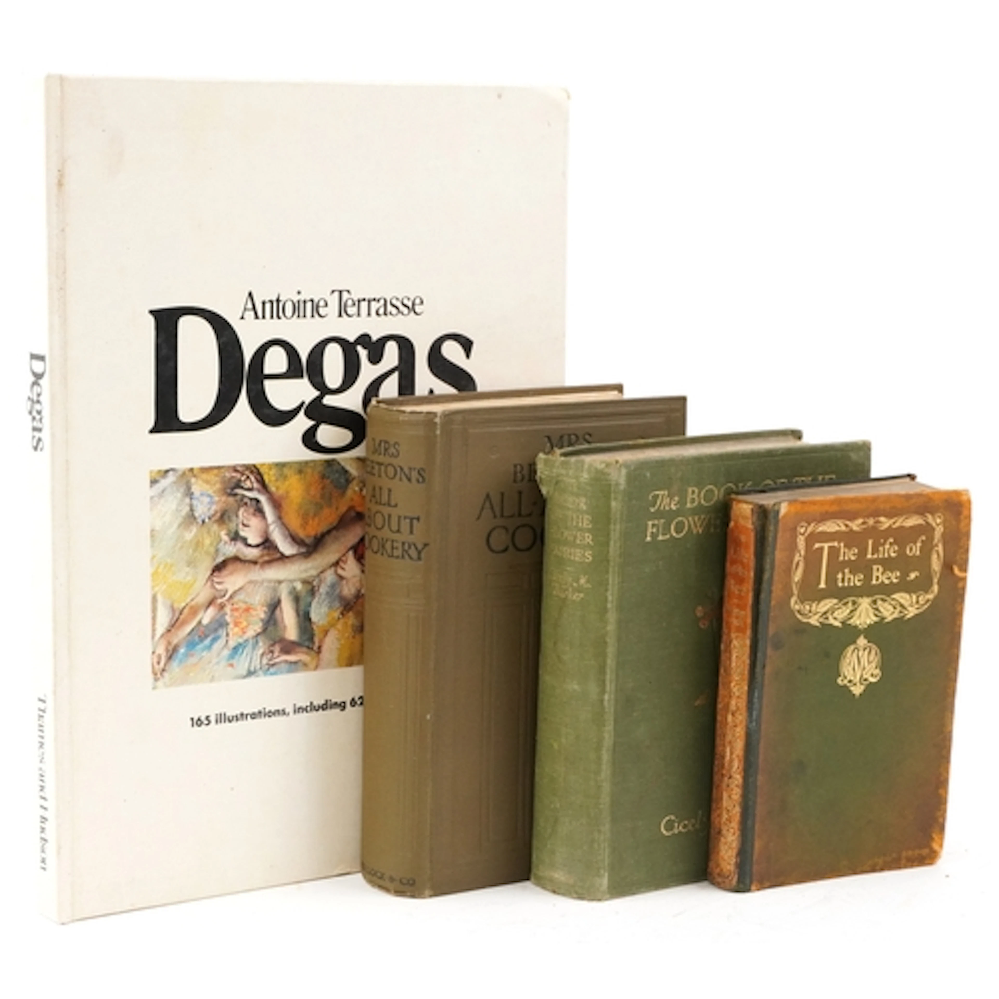 Antique and later books including The Life of the Bee by Mau...