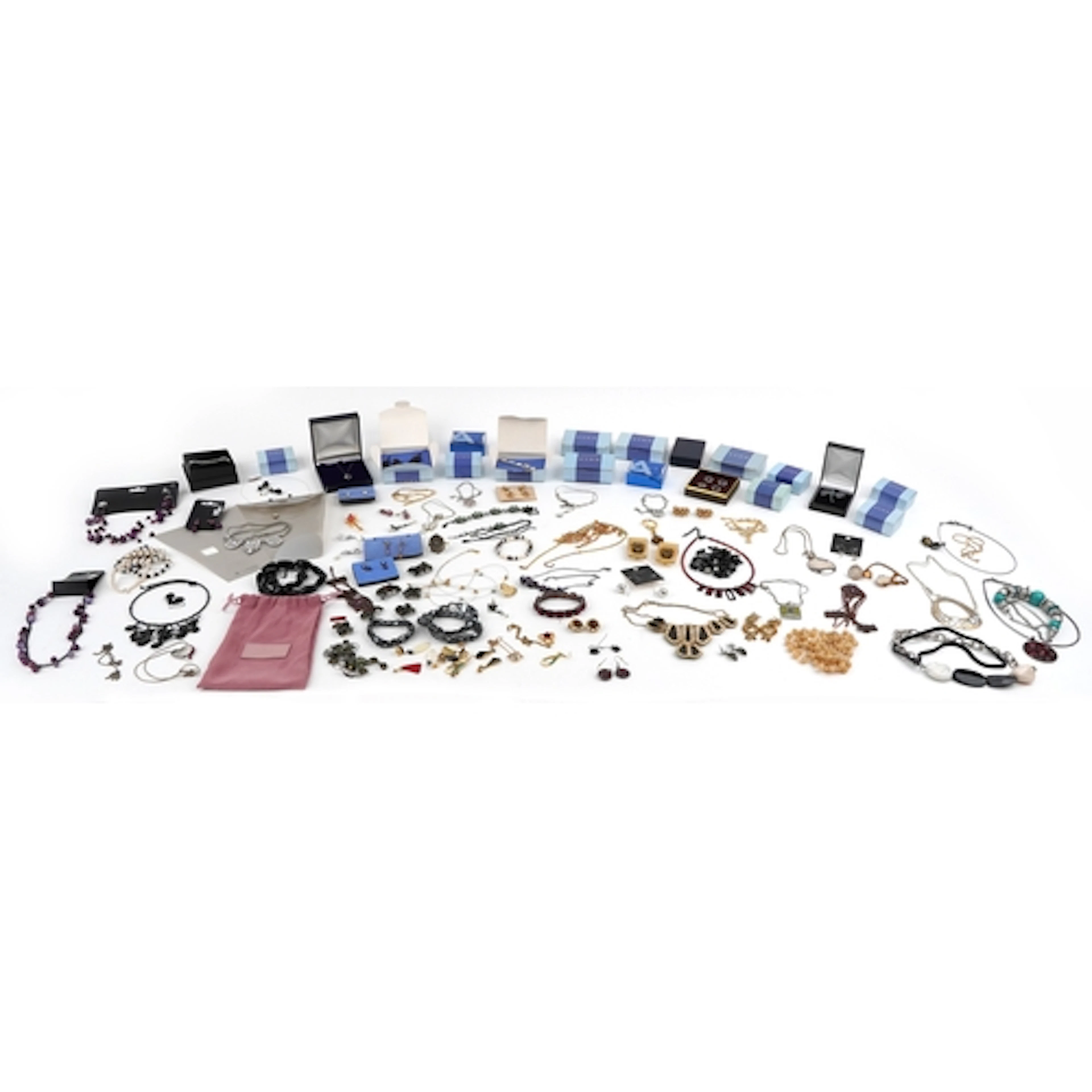 Vintage and later jewellery including Avon jewellery with bo...