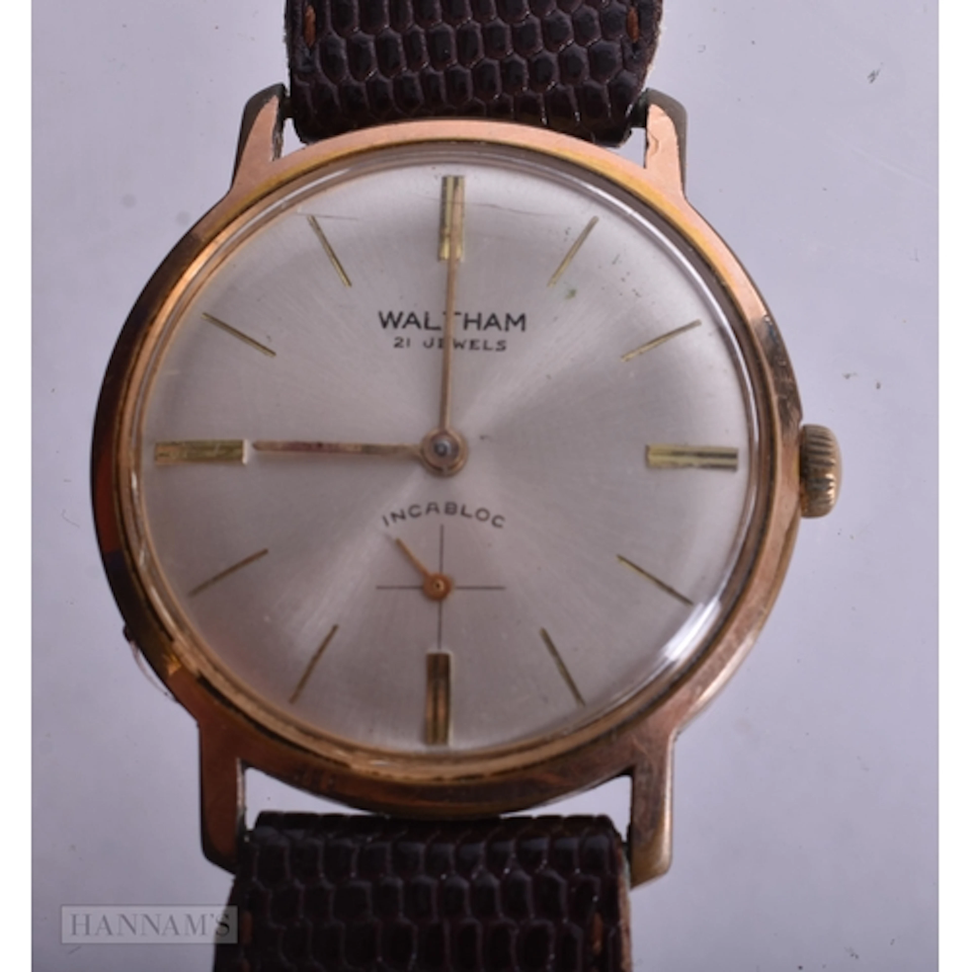 Waltham Small Seconds Hand-Wind Watch Working. 3.5 cm wide.
