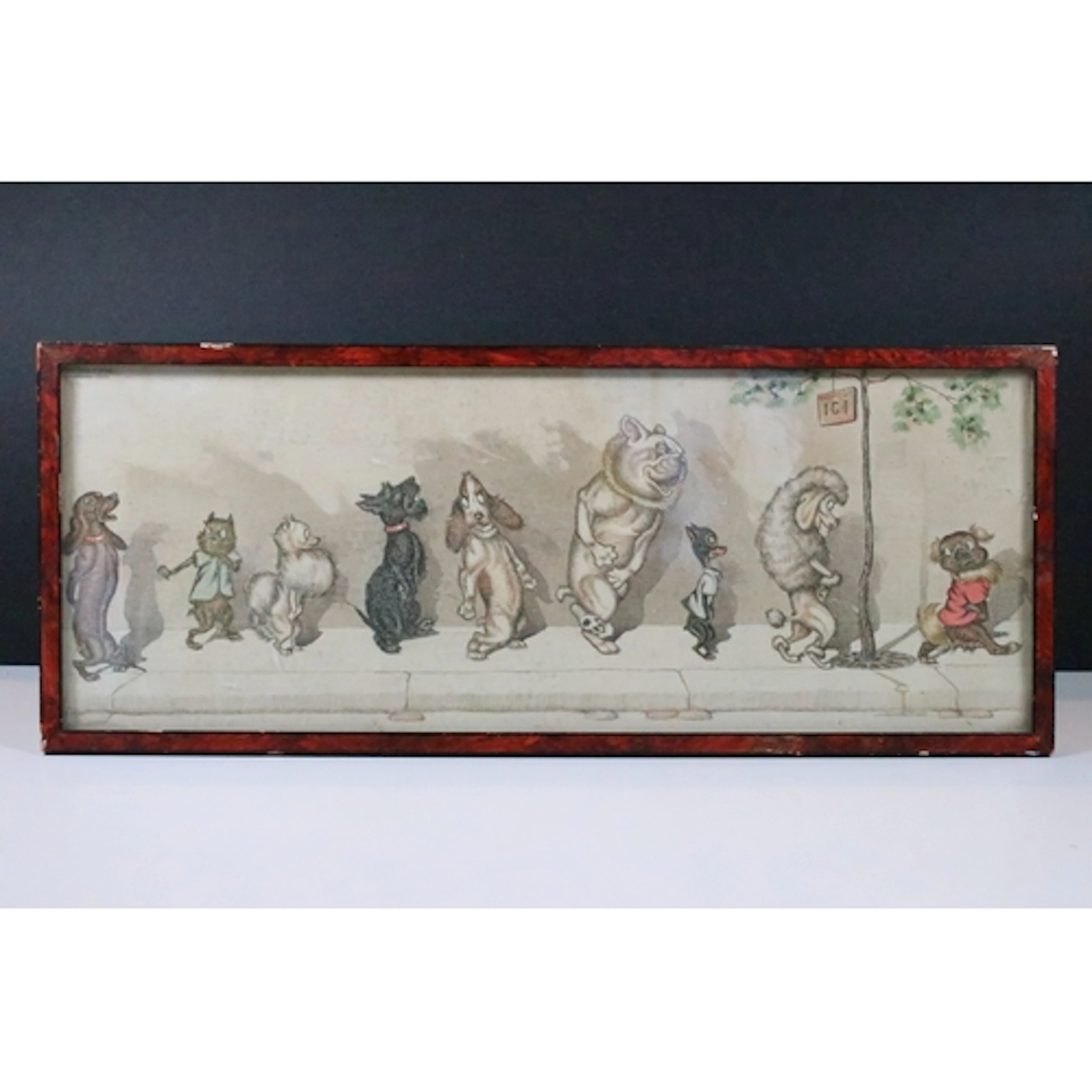 Boris O’Klein (1893-1985), signed coloured etching ‘ Wait yo...