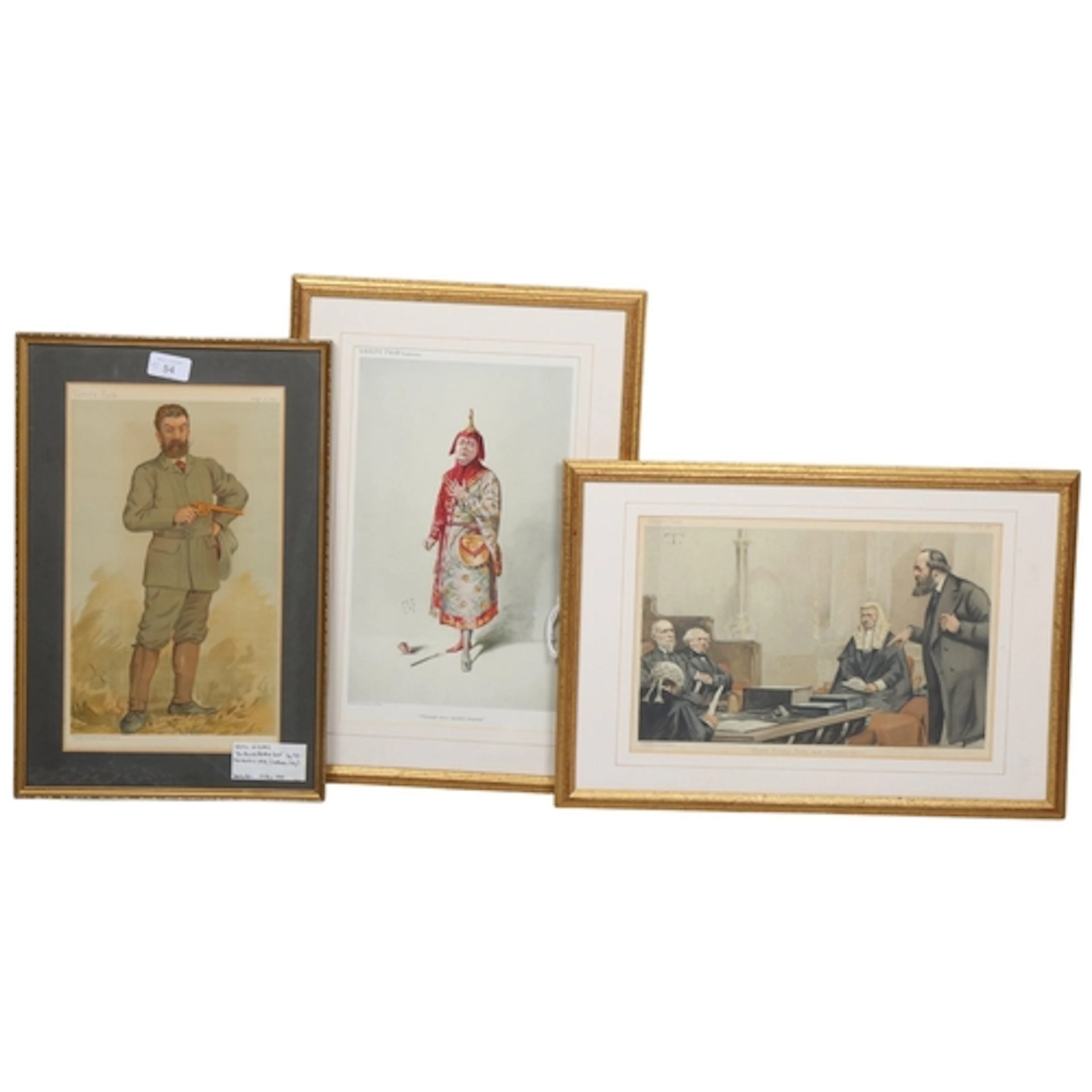 Three framed Vanity Fair prints; C. Herbert Workman, Princip...