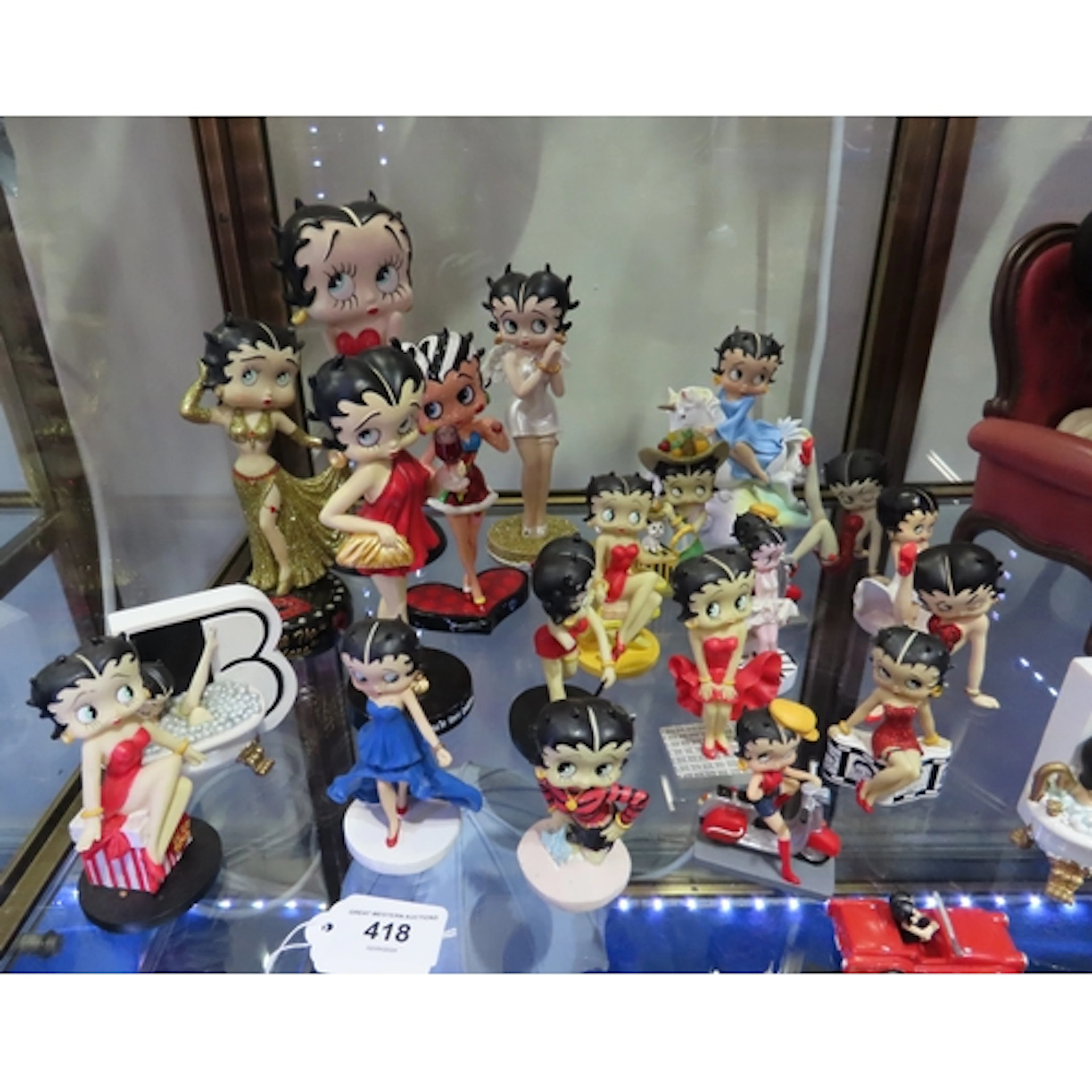 A group of small resin Betty Boop figures by King Features S...