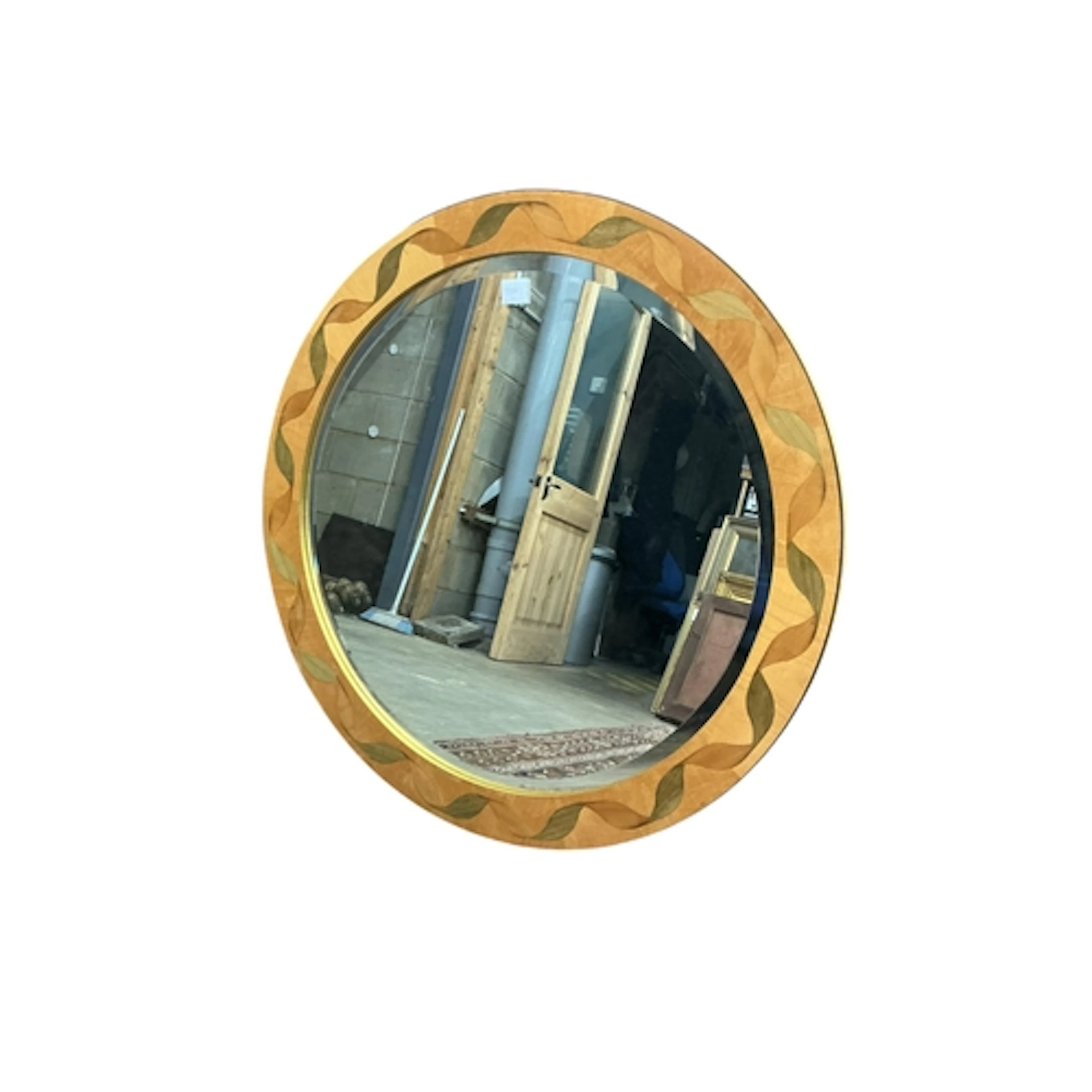 Toby Winteringham, Perseus II wall mirror, sycamore, pearwoo...