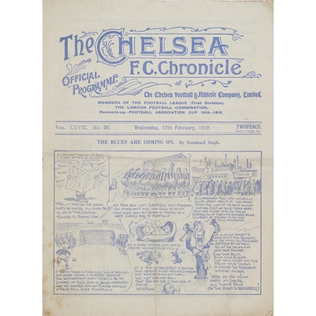 Chelsea F.C. Chronicle official football programme - The Blu...