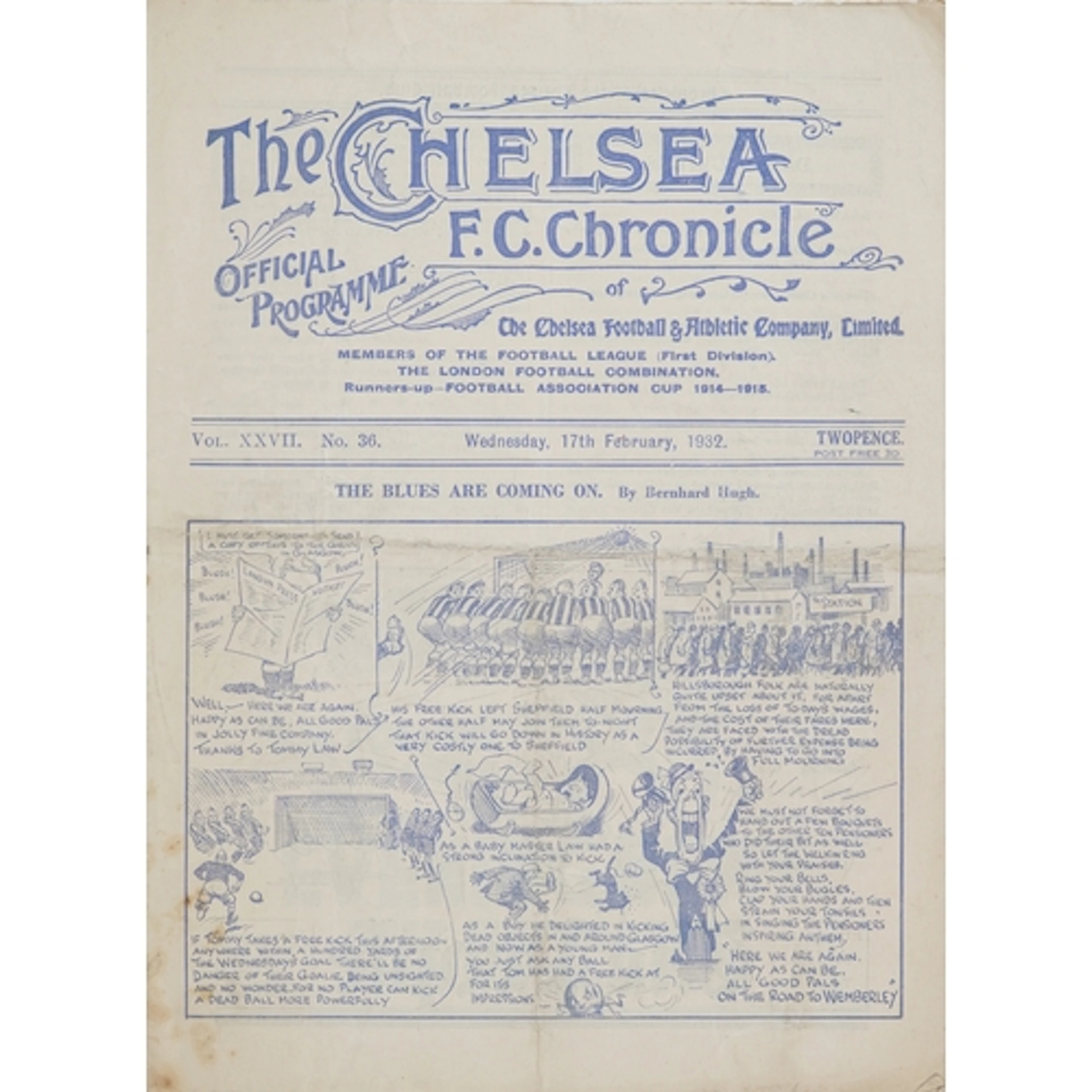Chelsea F.C. Chronicle official football programme - The Blu...