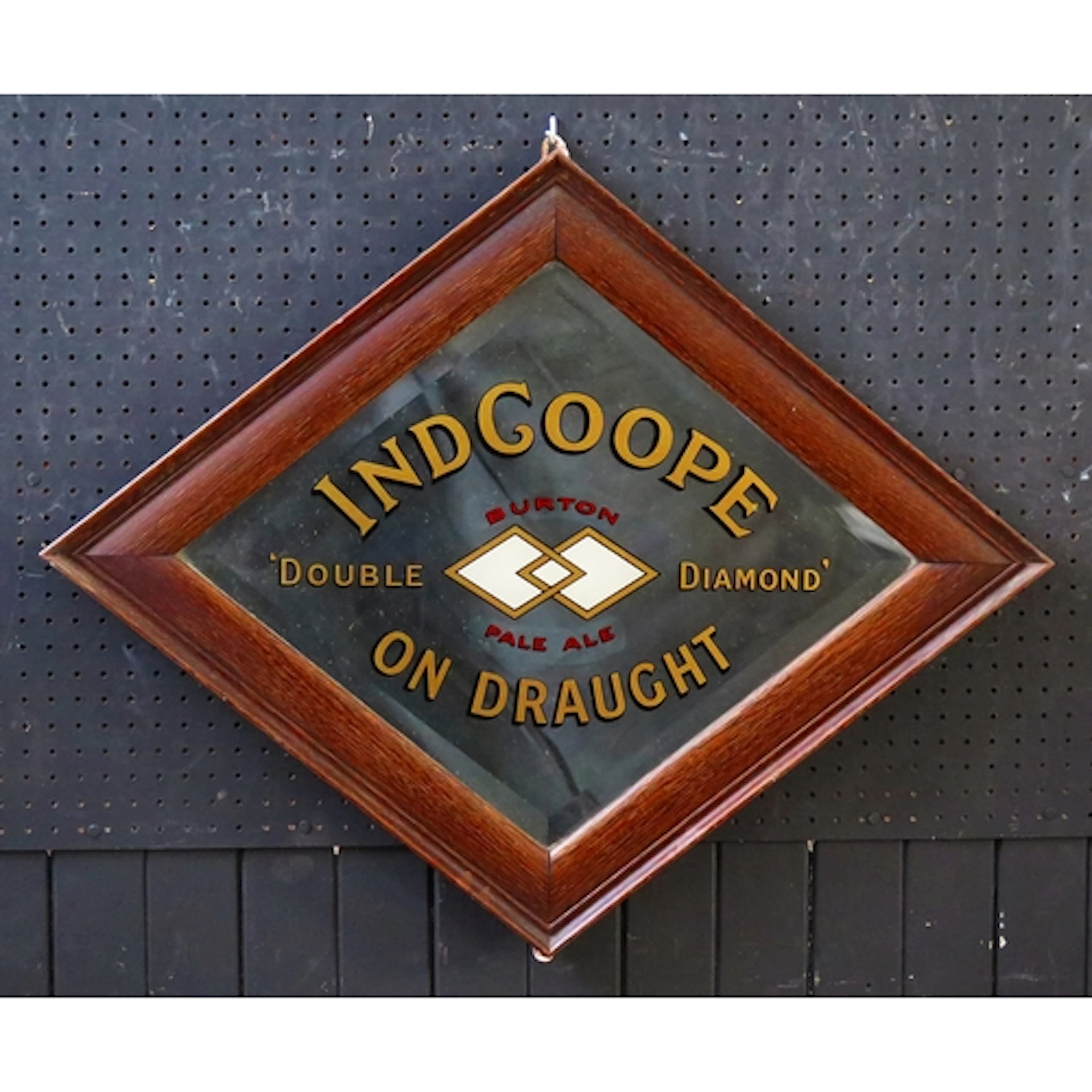 "Indcoope on Draught, Double Diamond" - a public house adver...