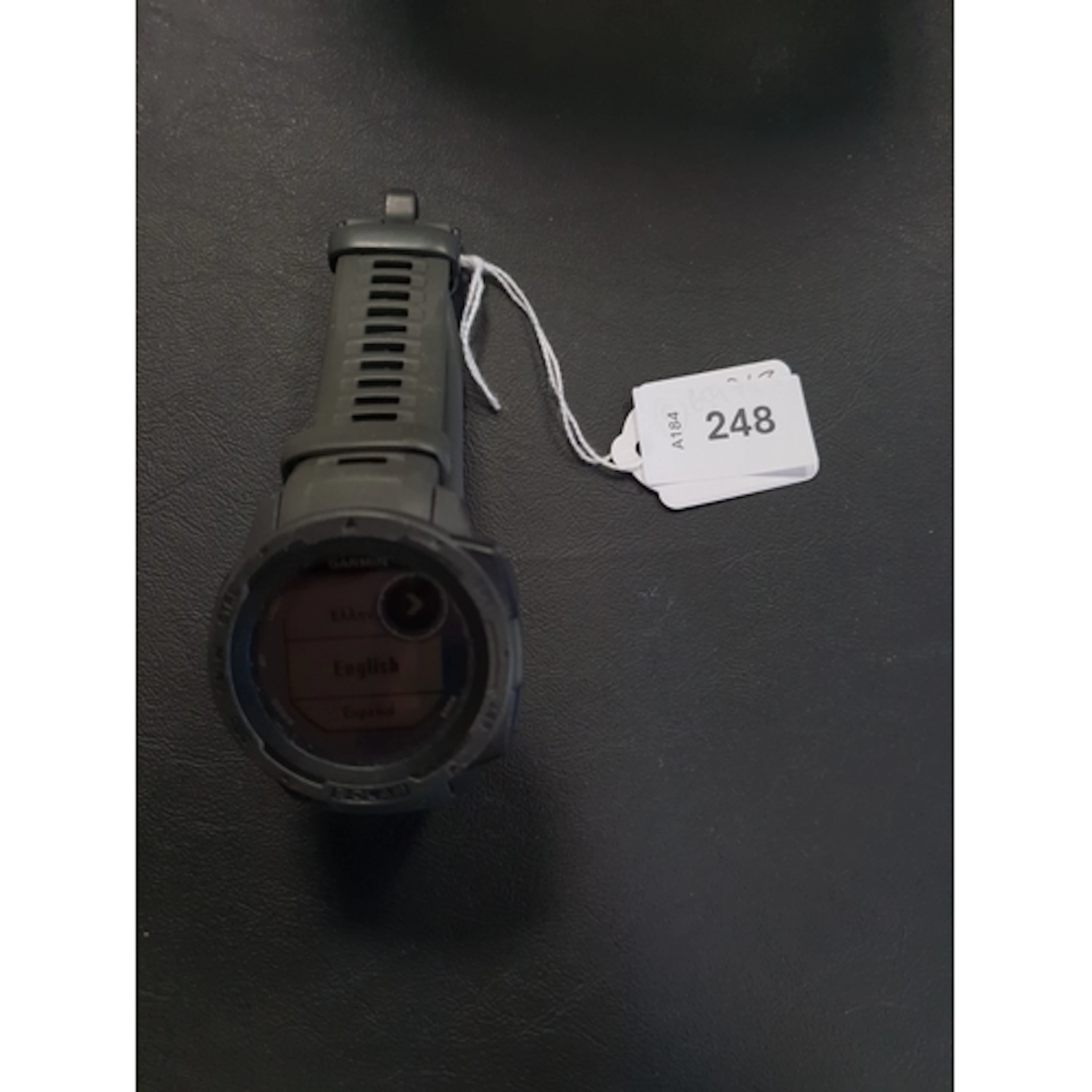 GARMIN INSTINCT SOLAR WATCH serial number 6L3137780, Wiped N...