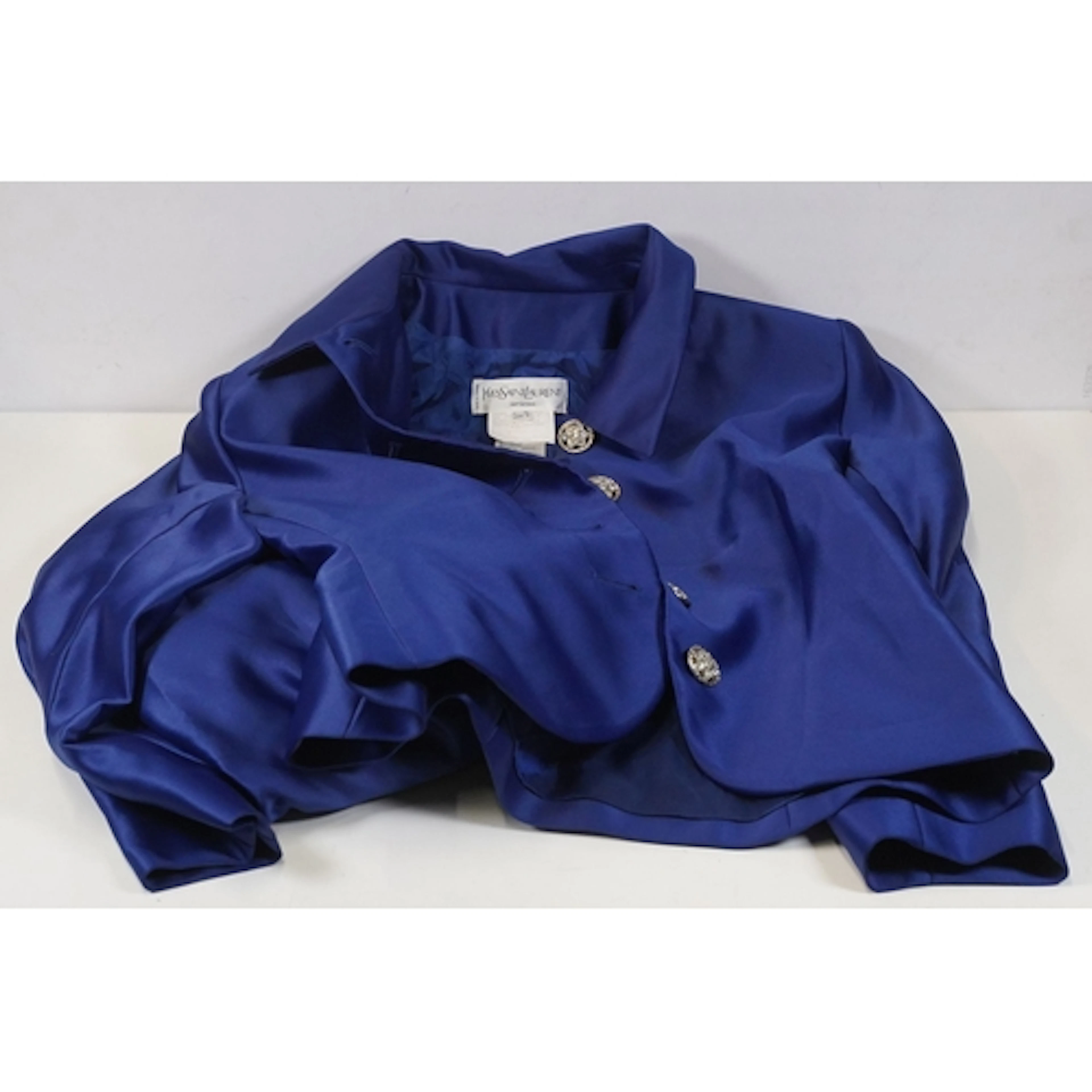 Fashion - Yves Saint Laurent 'Variation' cobalt blue polyest...