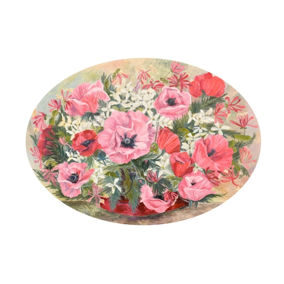 Attributed to Cedric Morris (1889-1982) British. Poppies, Oi...
