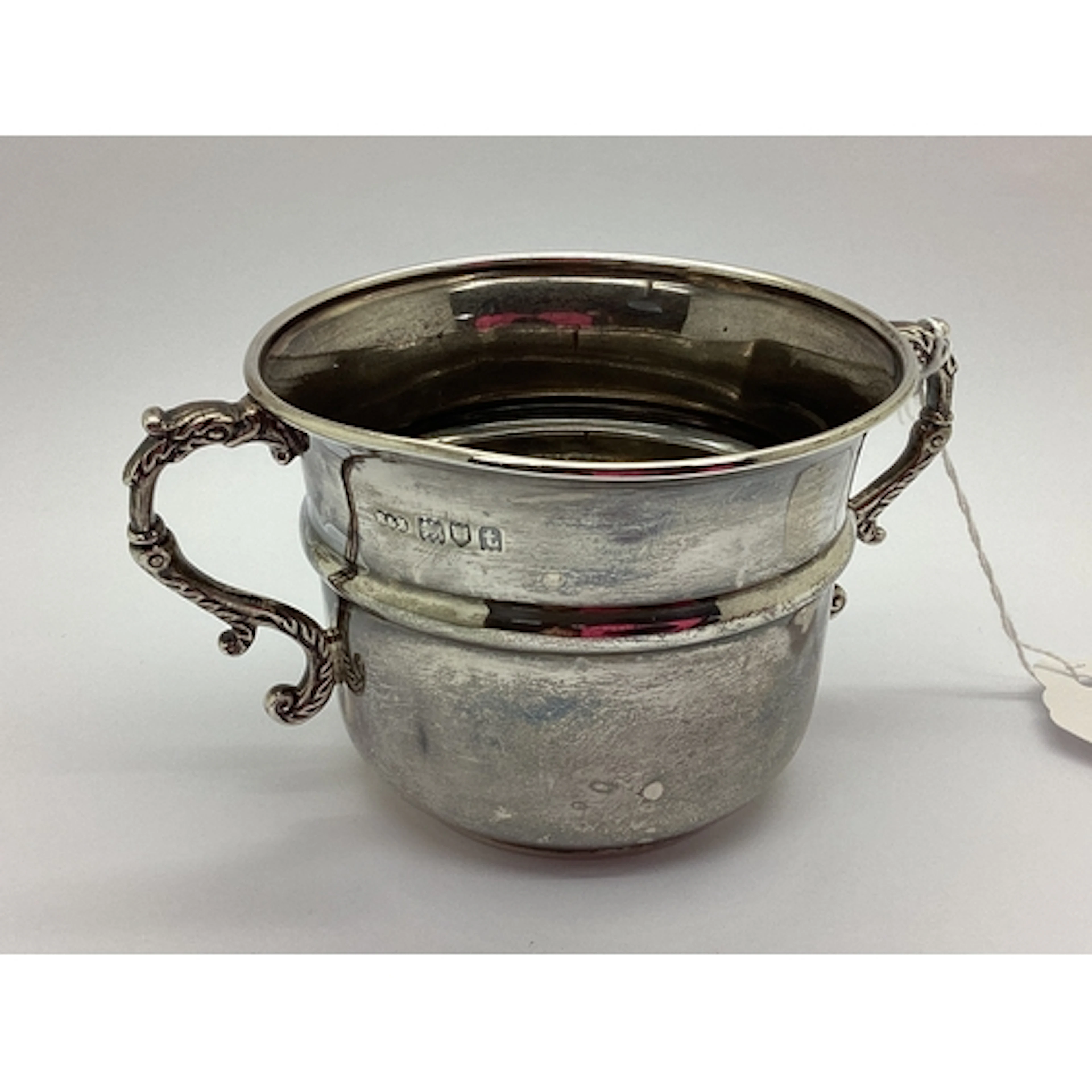 A Hallmarked Silver Porringer, Reid & Sons, London 1914, of ...