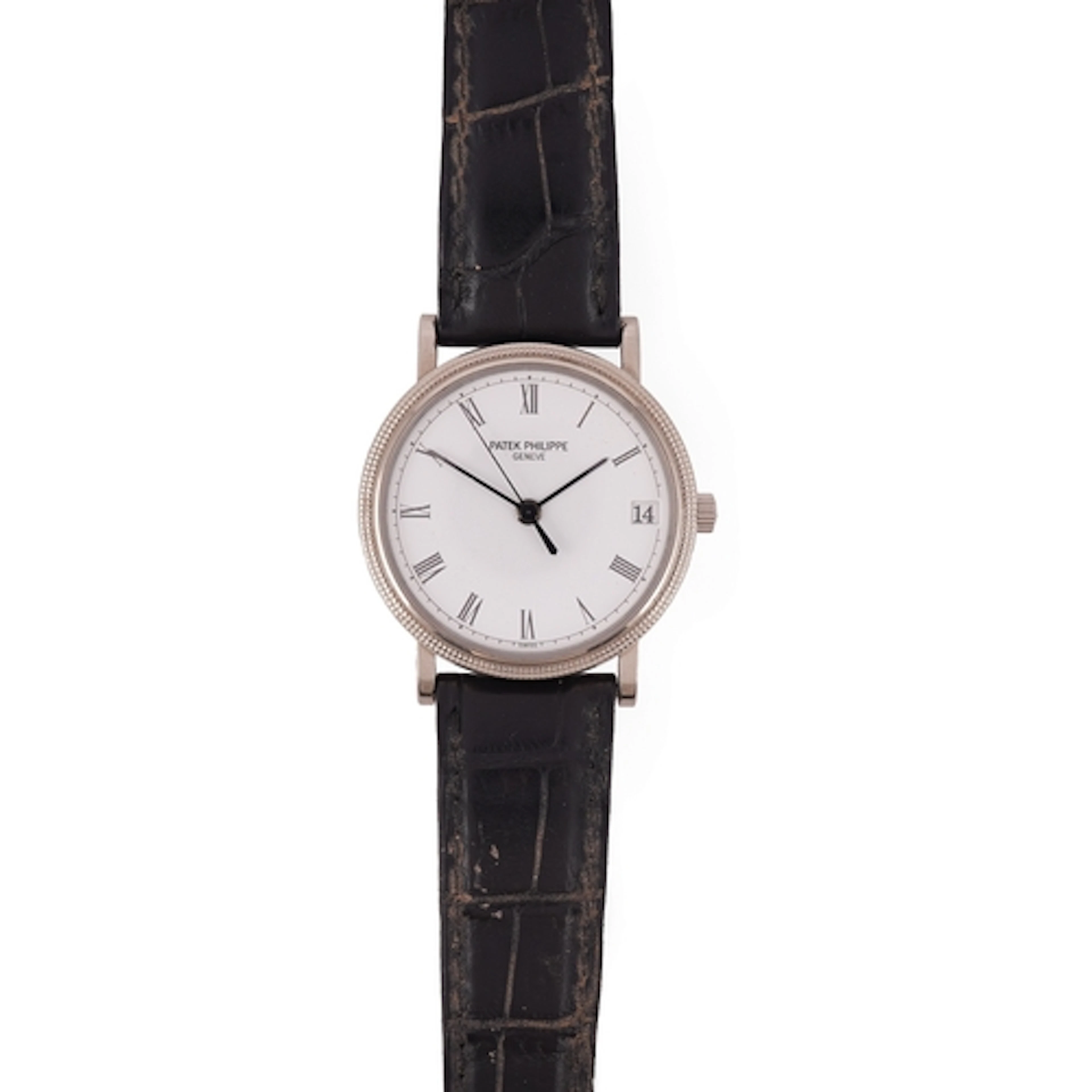 A gentleman's good late 1970's 18ct white gold Patek Philipp...