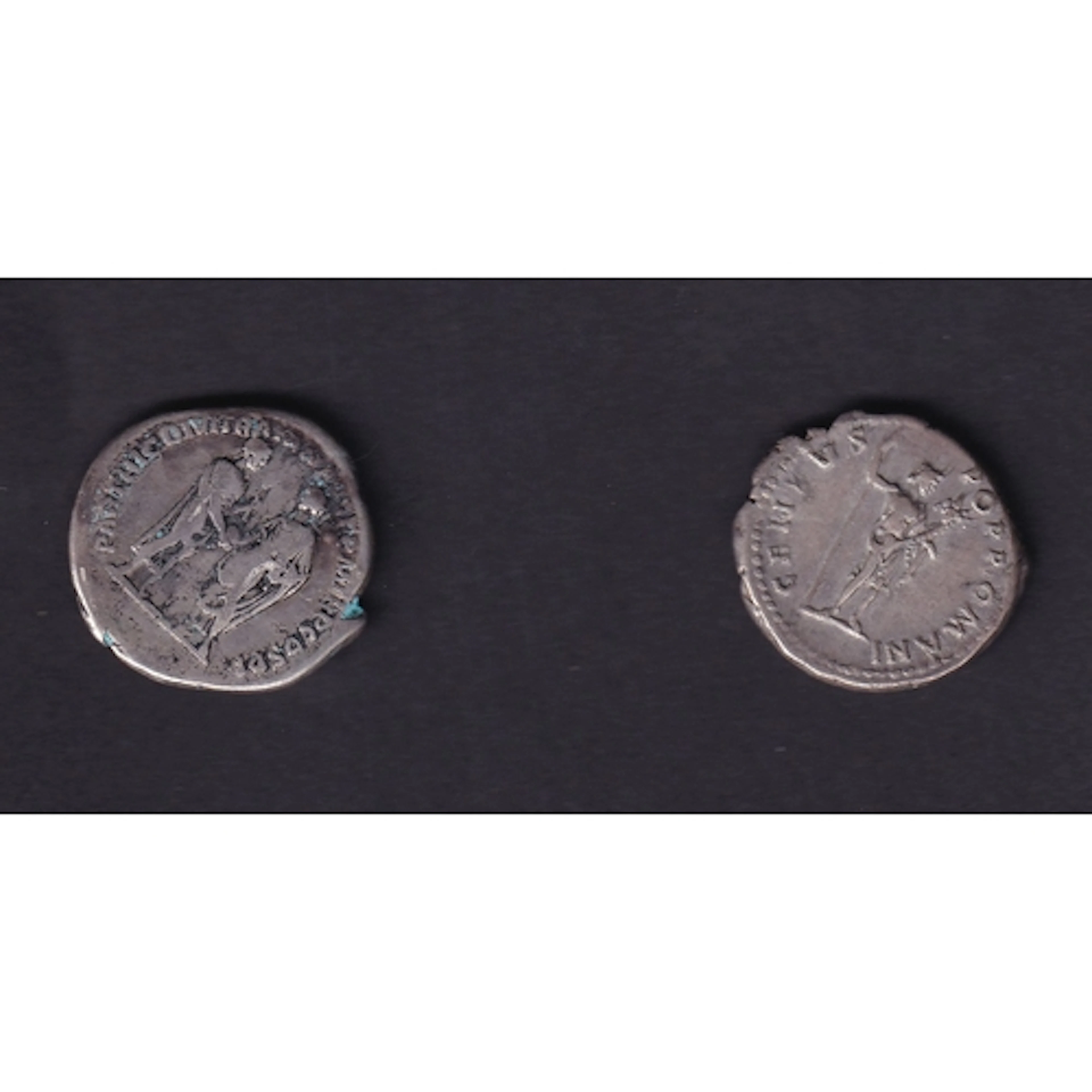A pair of Roman Empire silver Denarii, comprising Hadrian, A...