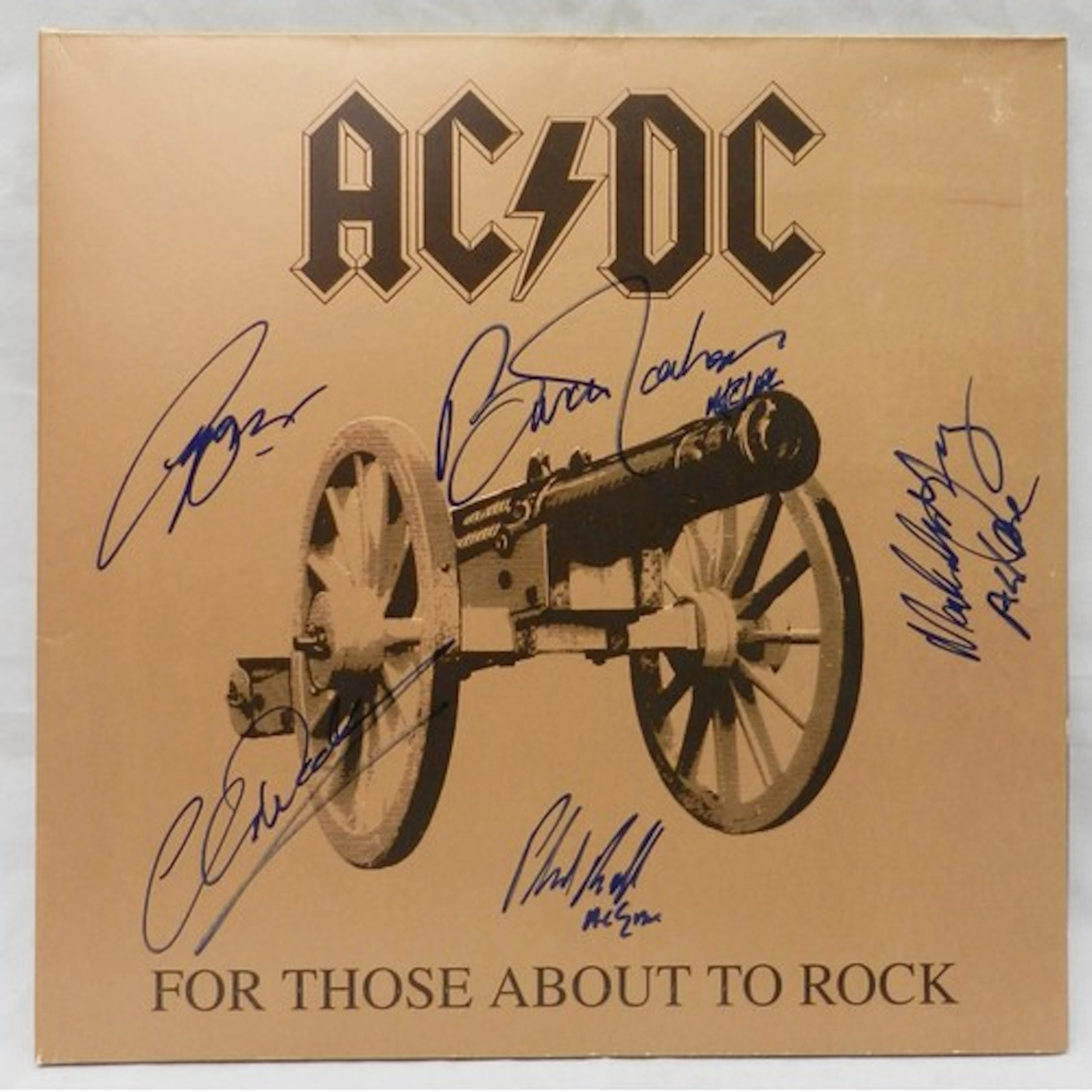 Music memorabilia, not authenticated: an AC/DC "For Those A...