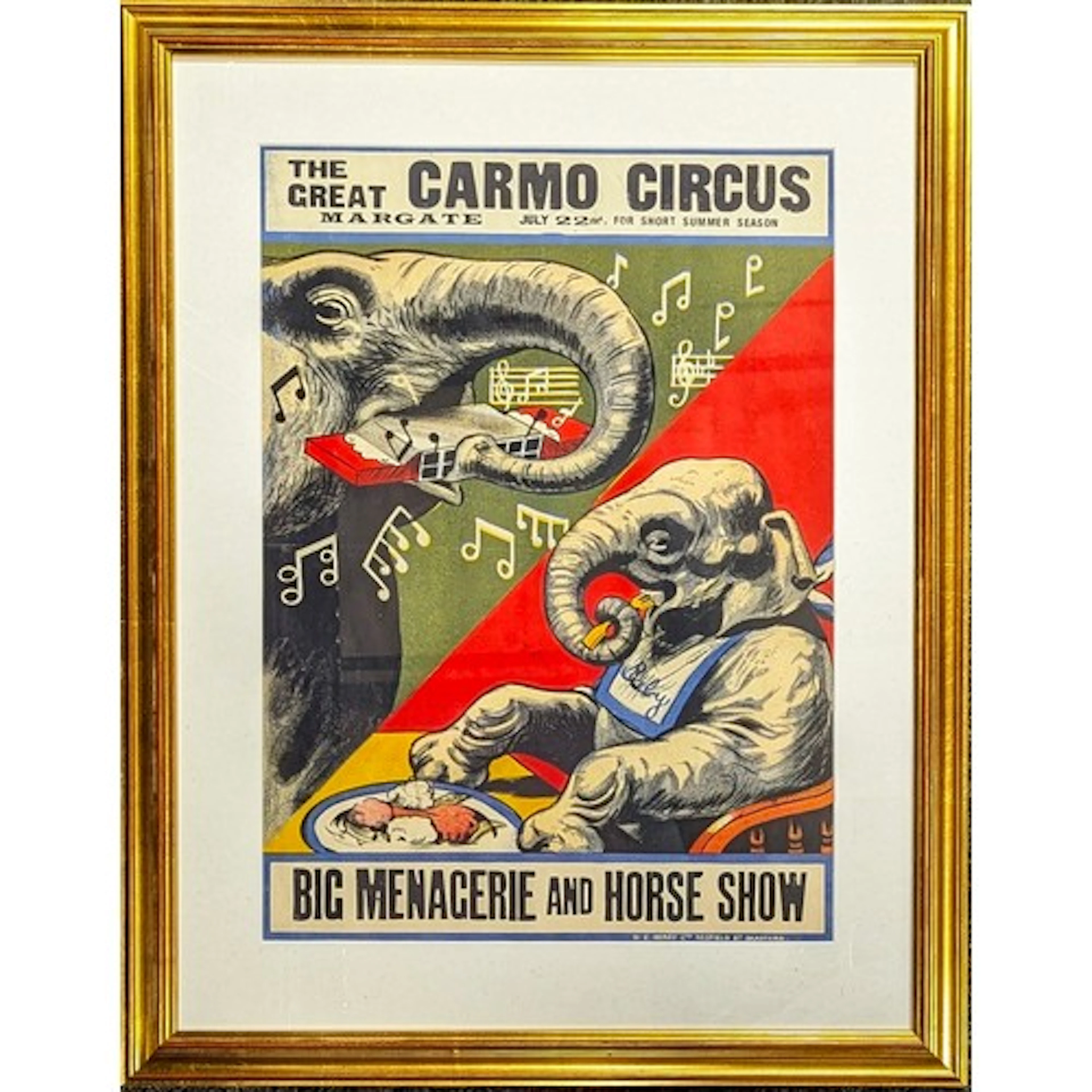 Circus and Fairground - an early 20th century poster, The Gr...