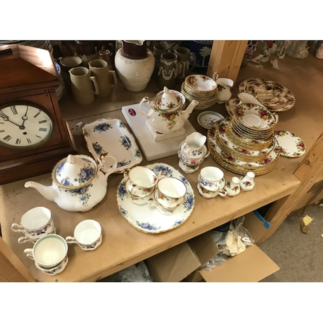 A Royal Albert and other tea set