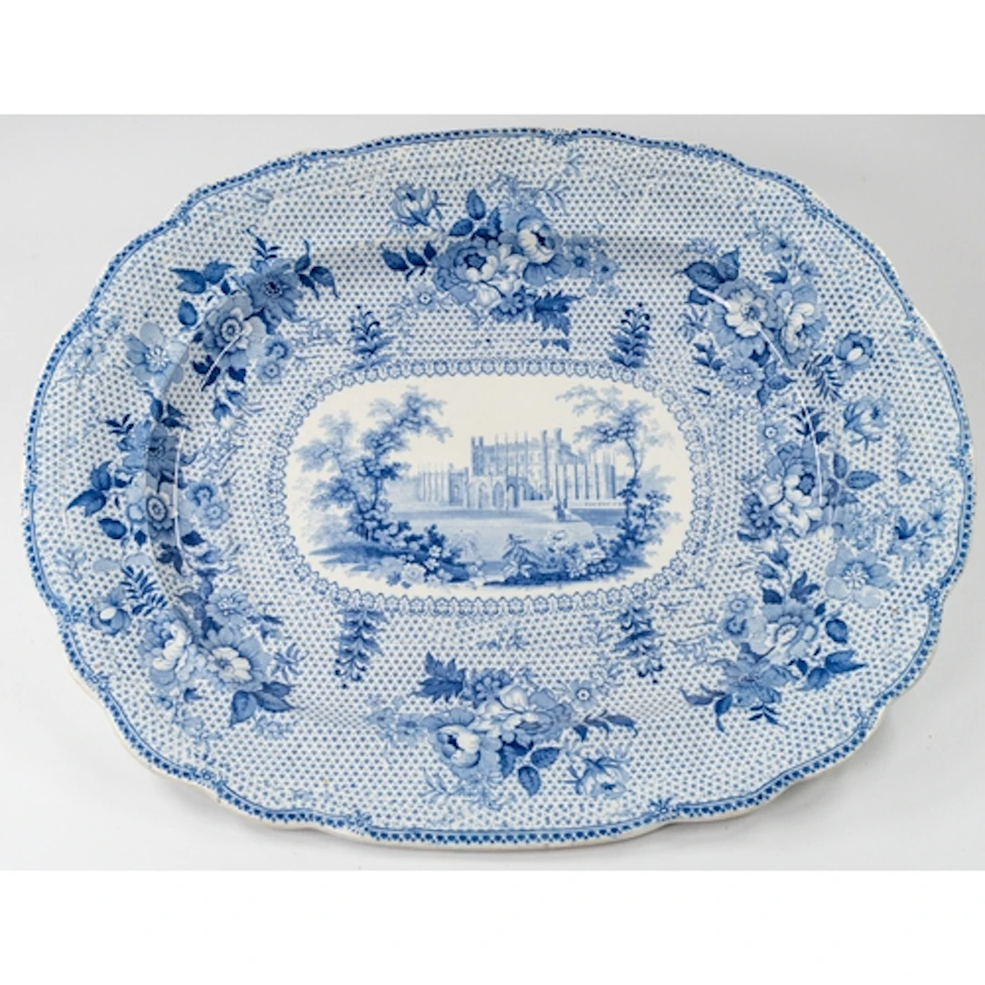 Ceramics: A massive Ralph Stevenson of Cobridge transferware...