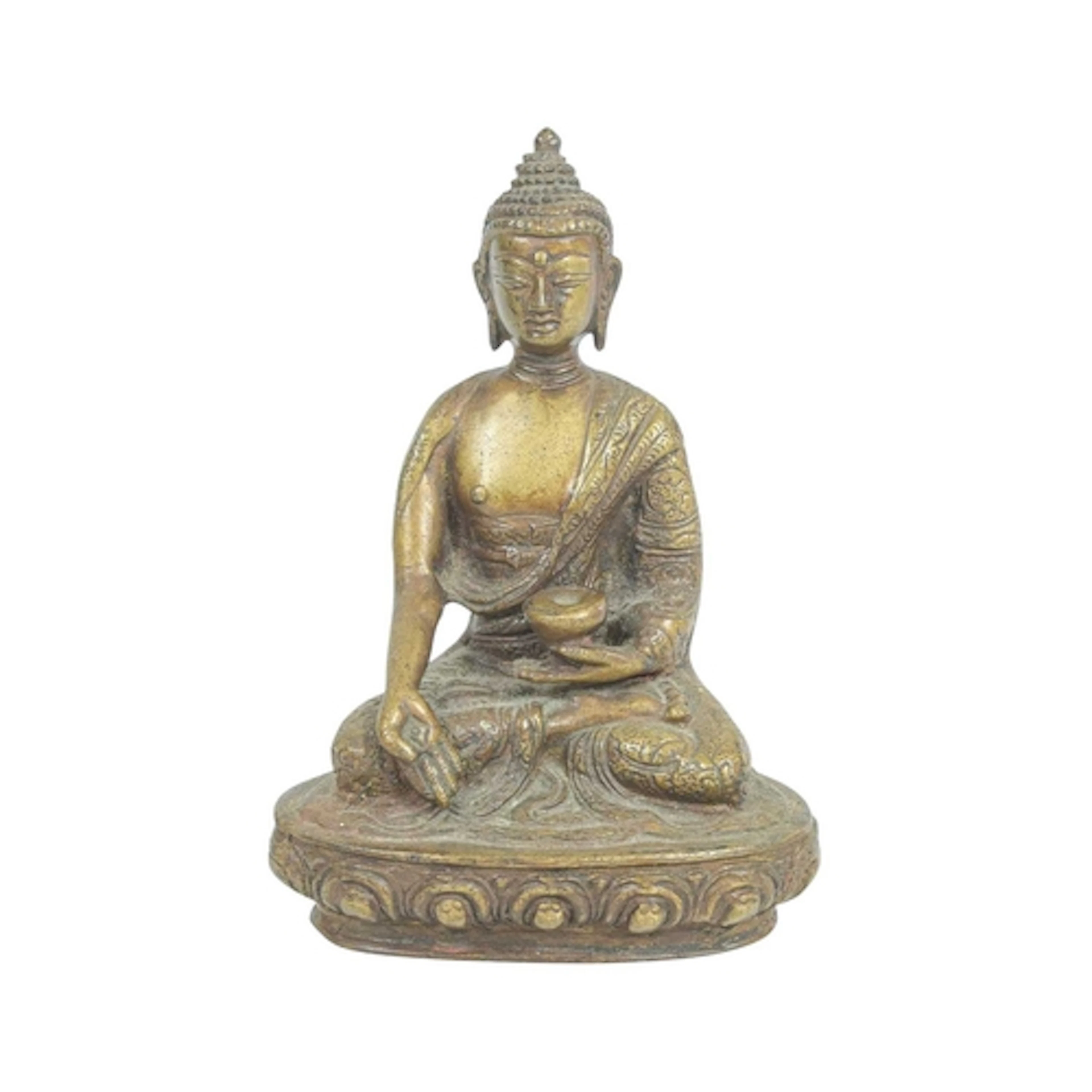 A Tibetan bronze Buddha Shakyamuni. Late 19th/early 20th cen...