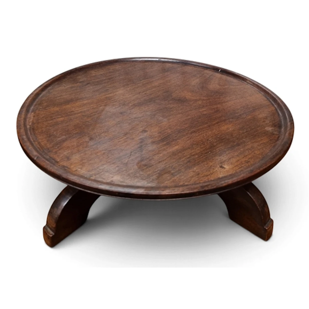 A 19th Century Mahogany tray top circular Lazy Suzie. H 15 x...