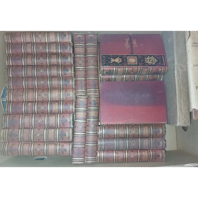Six boxes of assorted late 19th/early 20th century books, va...