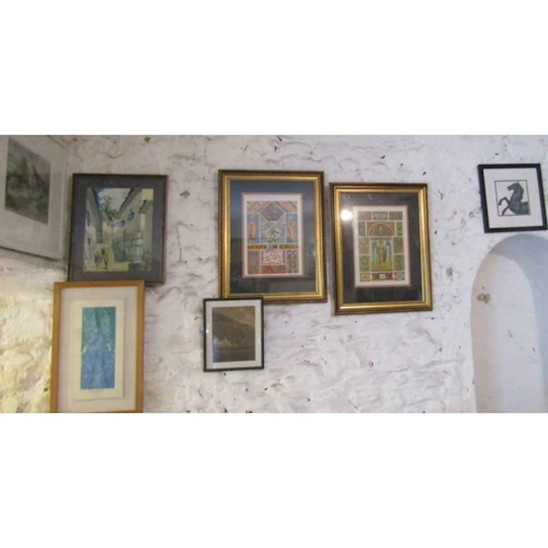Collection of Various Lithographs Including Townscene Six in...