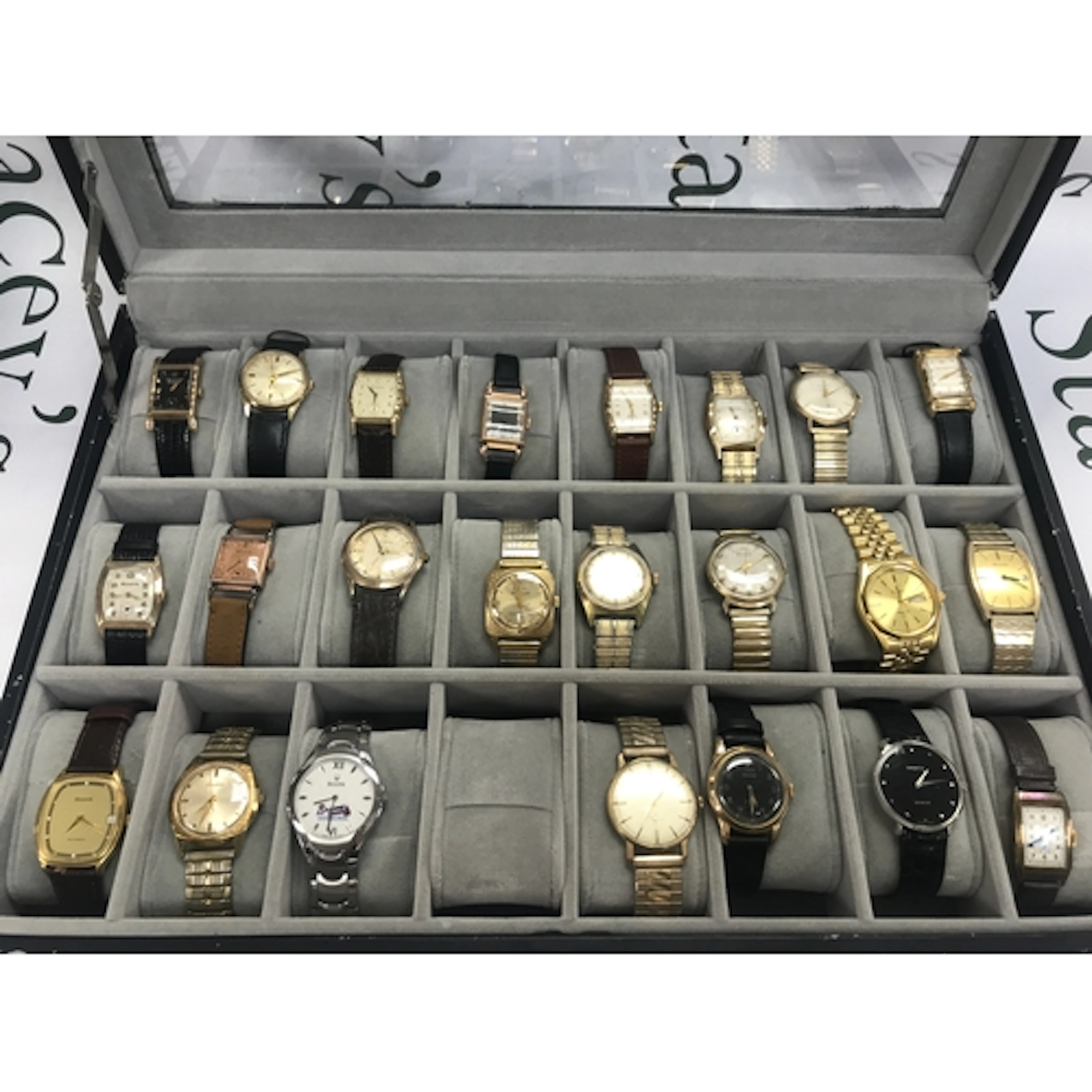 A large collection of assorted vintage watches including a n...