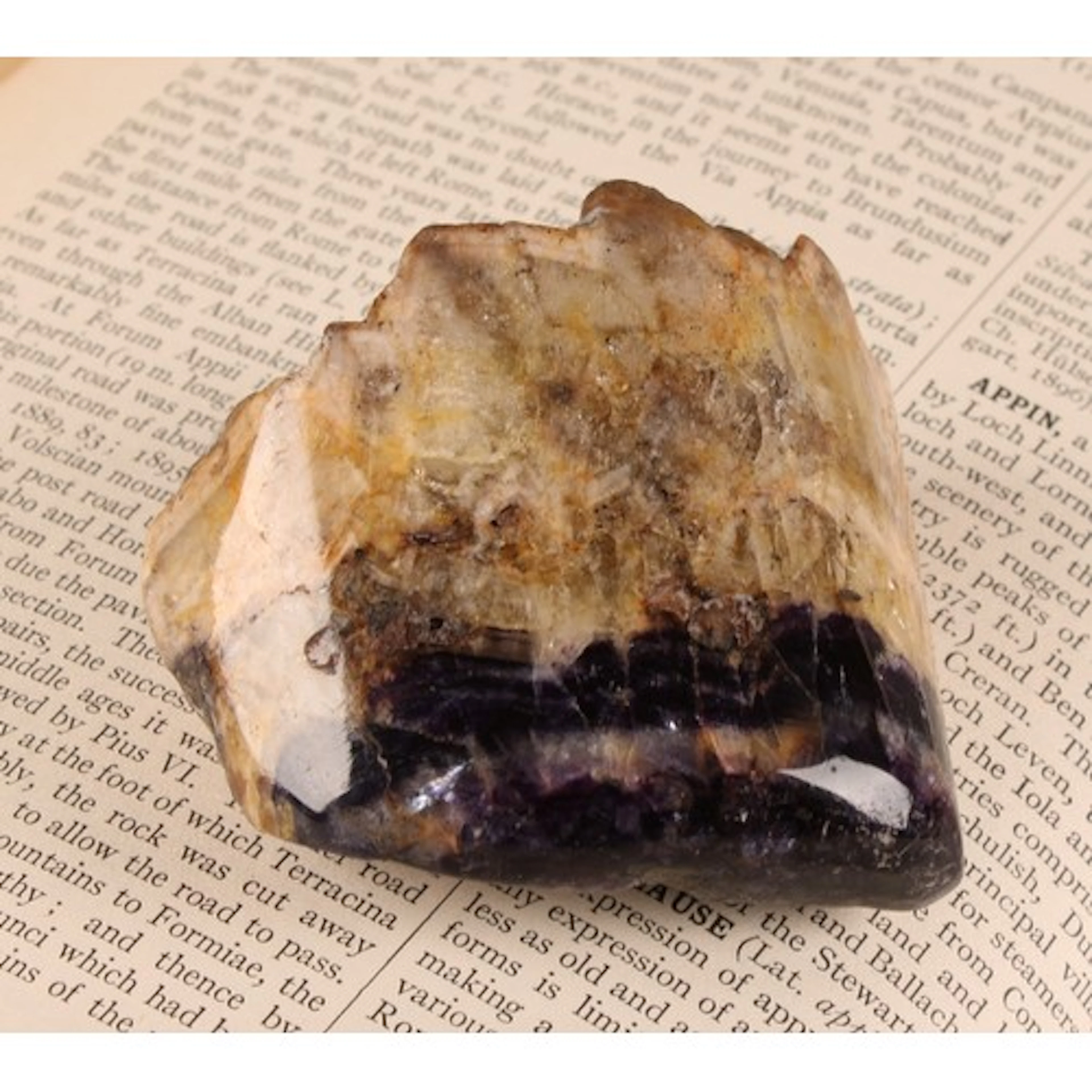 Natural History - a Blue John specimen, Winnats Five Vein, 6...