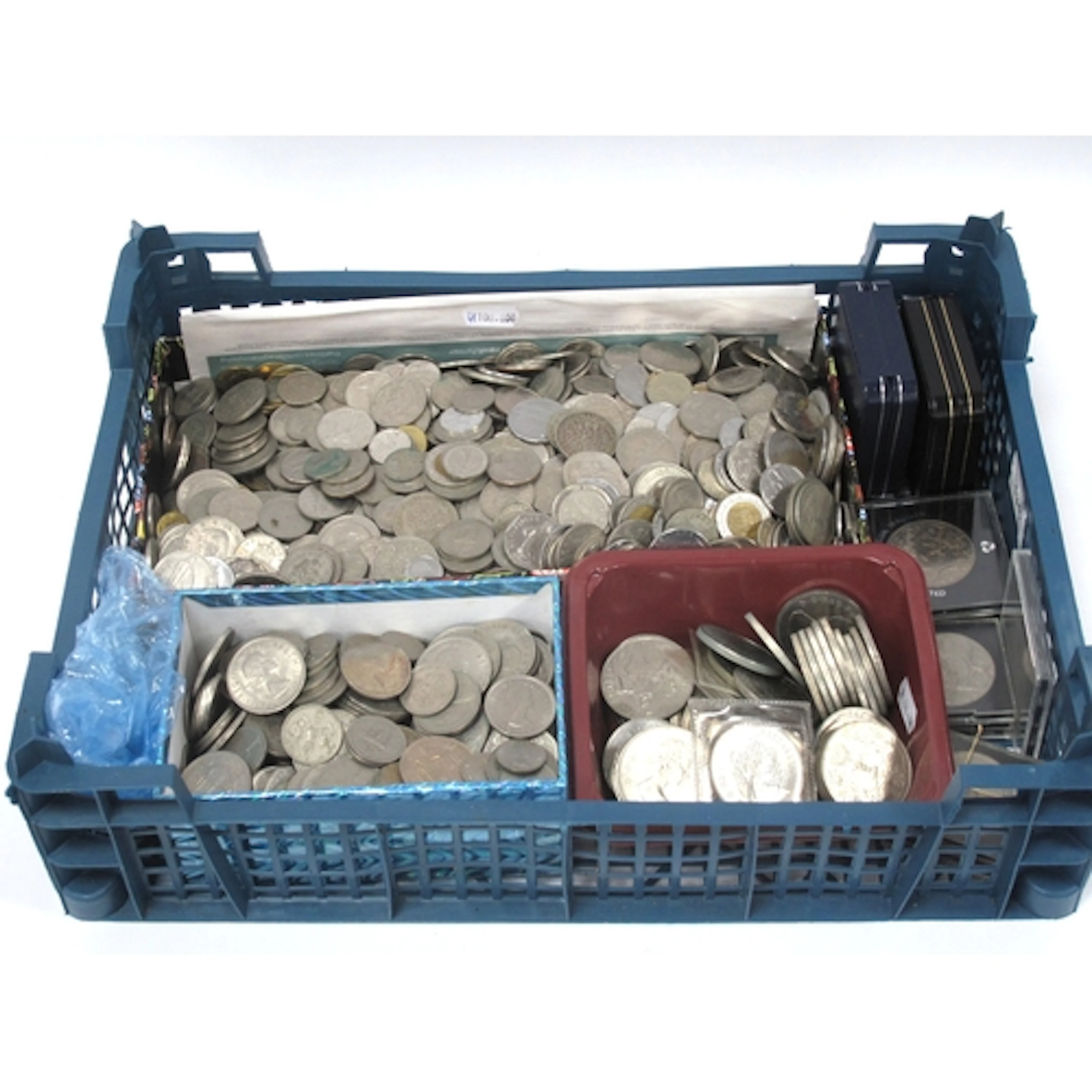 Large Collection Of World Coinage, includes over sixty GB co...