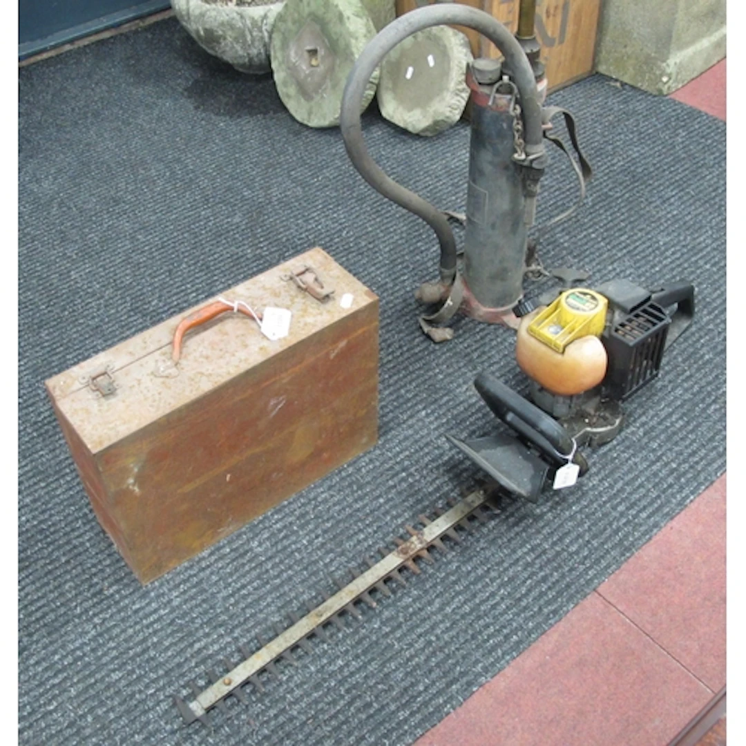 Tools and equipment, including McCulloch Tivoli 60 petrol he...