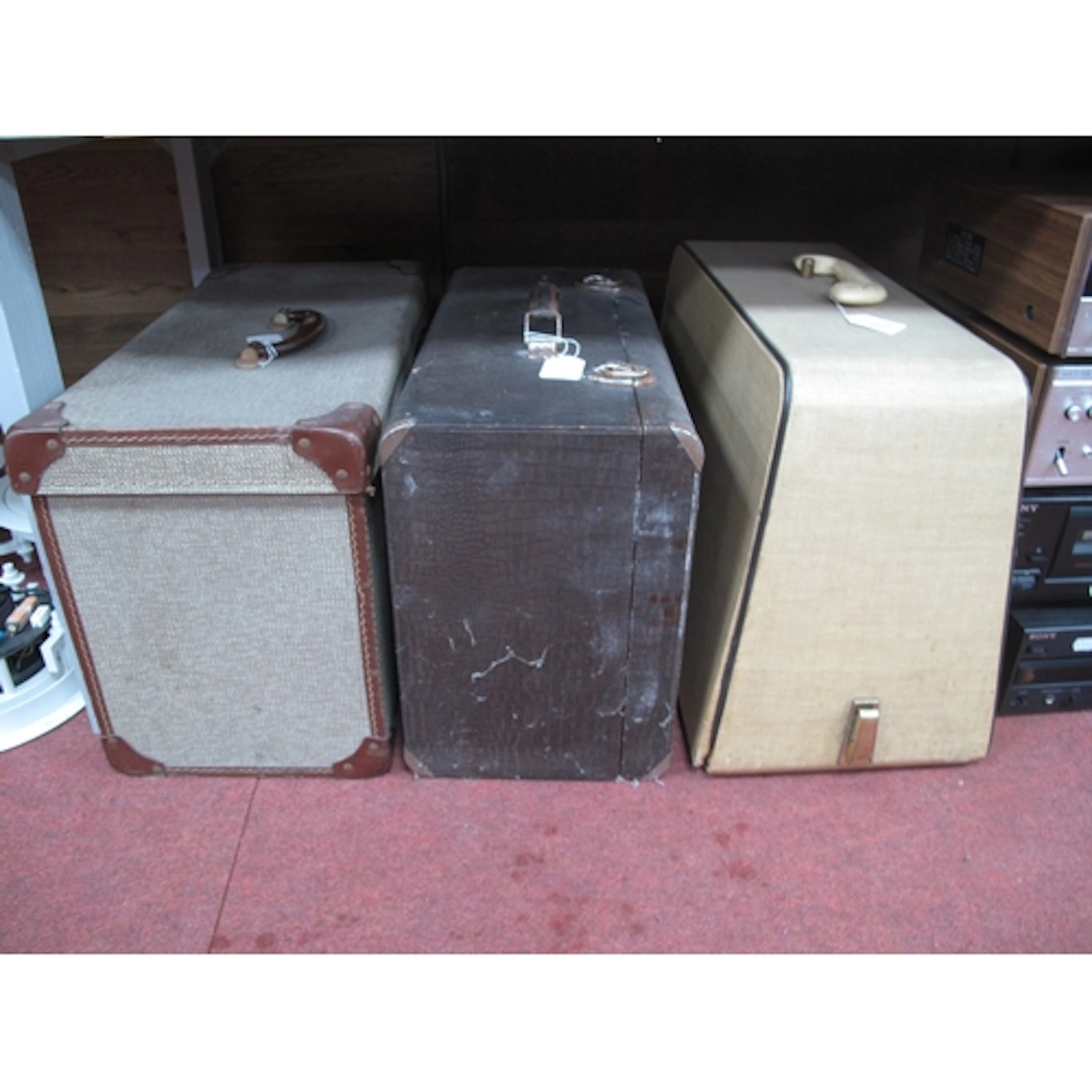 Three cased vintage sewing machines: Singer Model 99K (EC577...