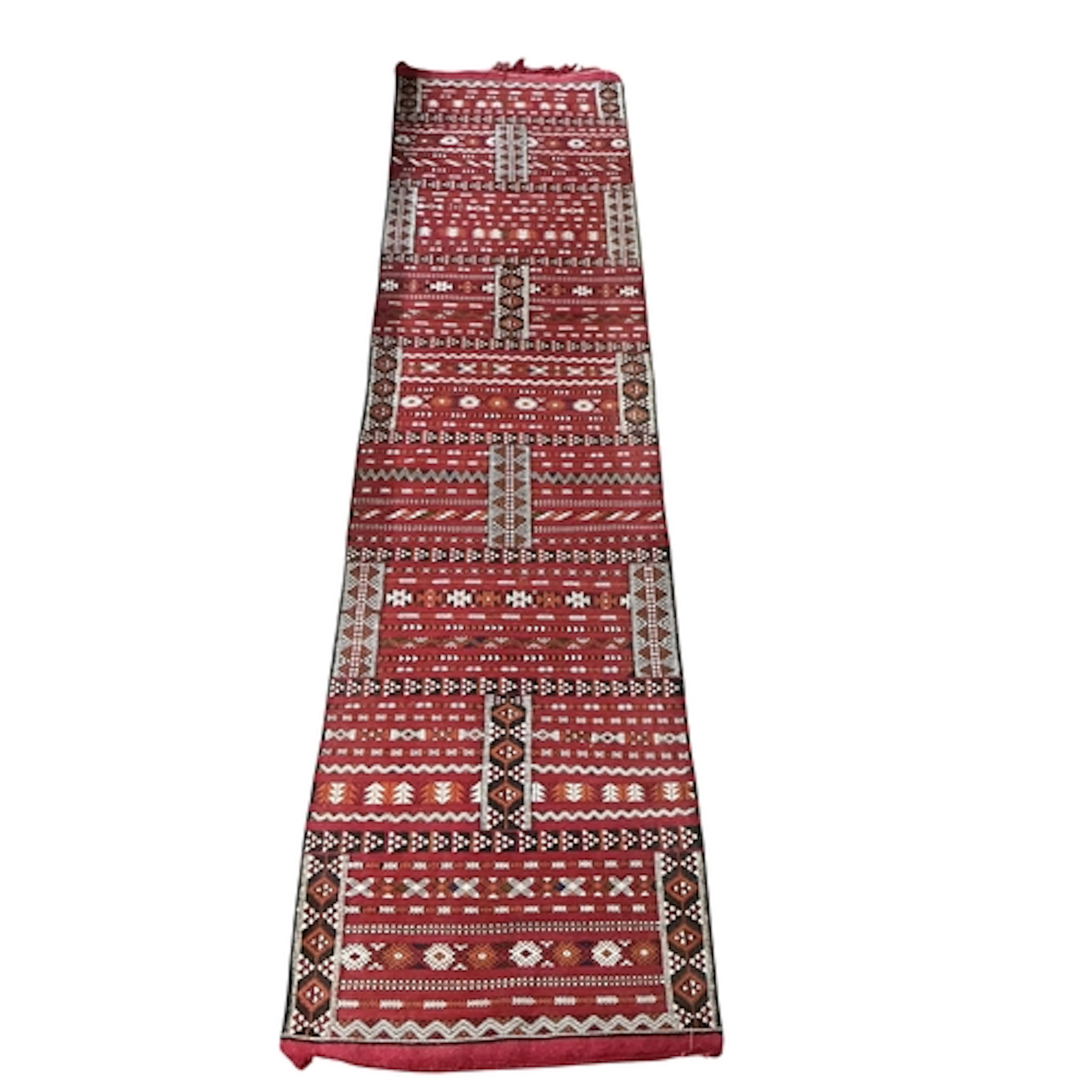 A Moroccan Berber flat weave runner, 271cm x 69cm