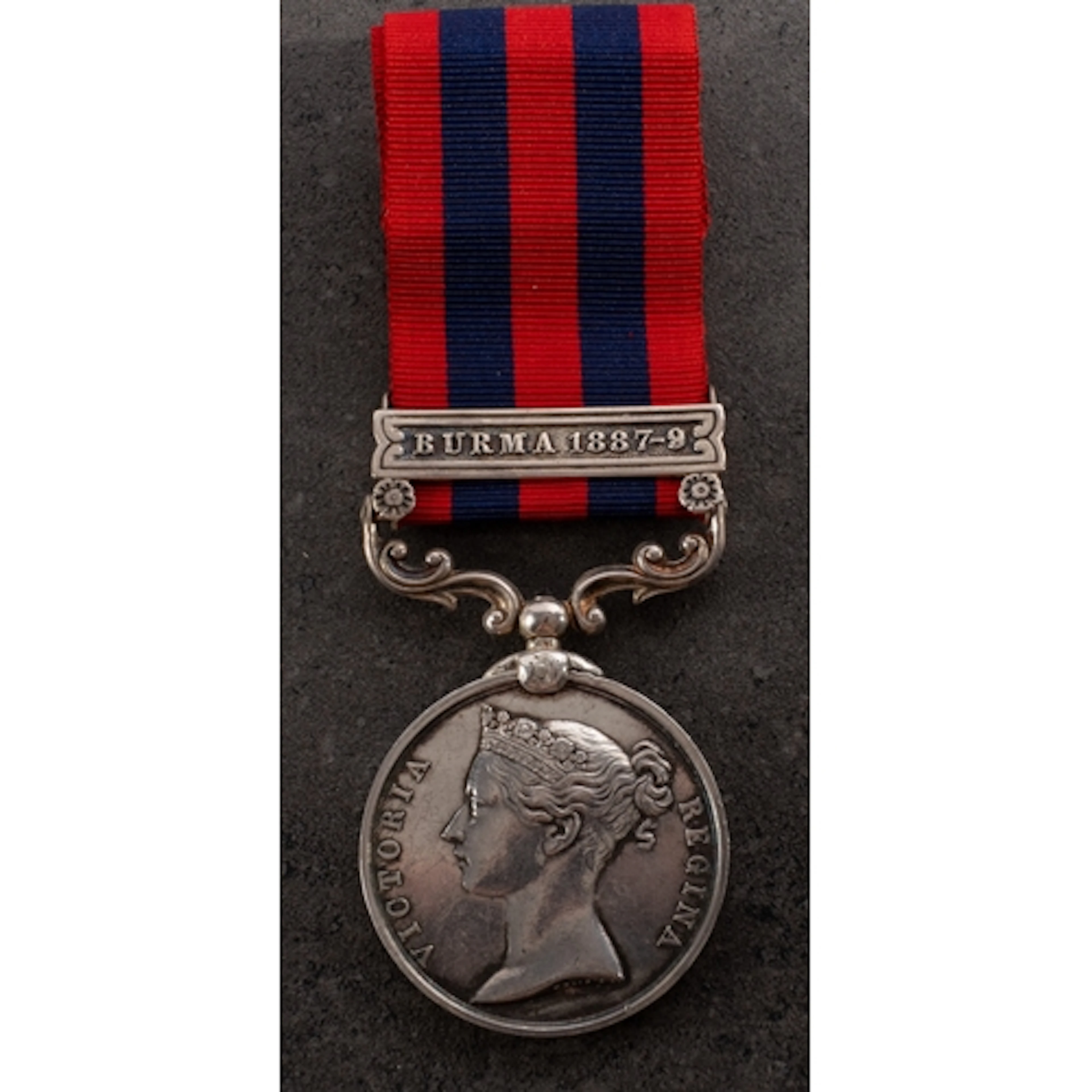 A Victorian India General Service Medal with Burma 1887-9 cl...