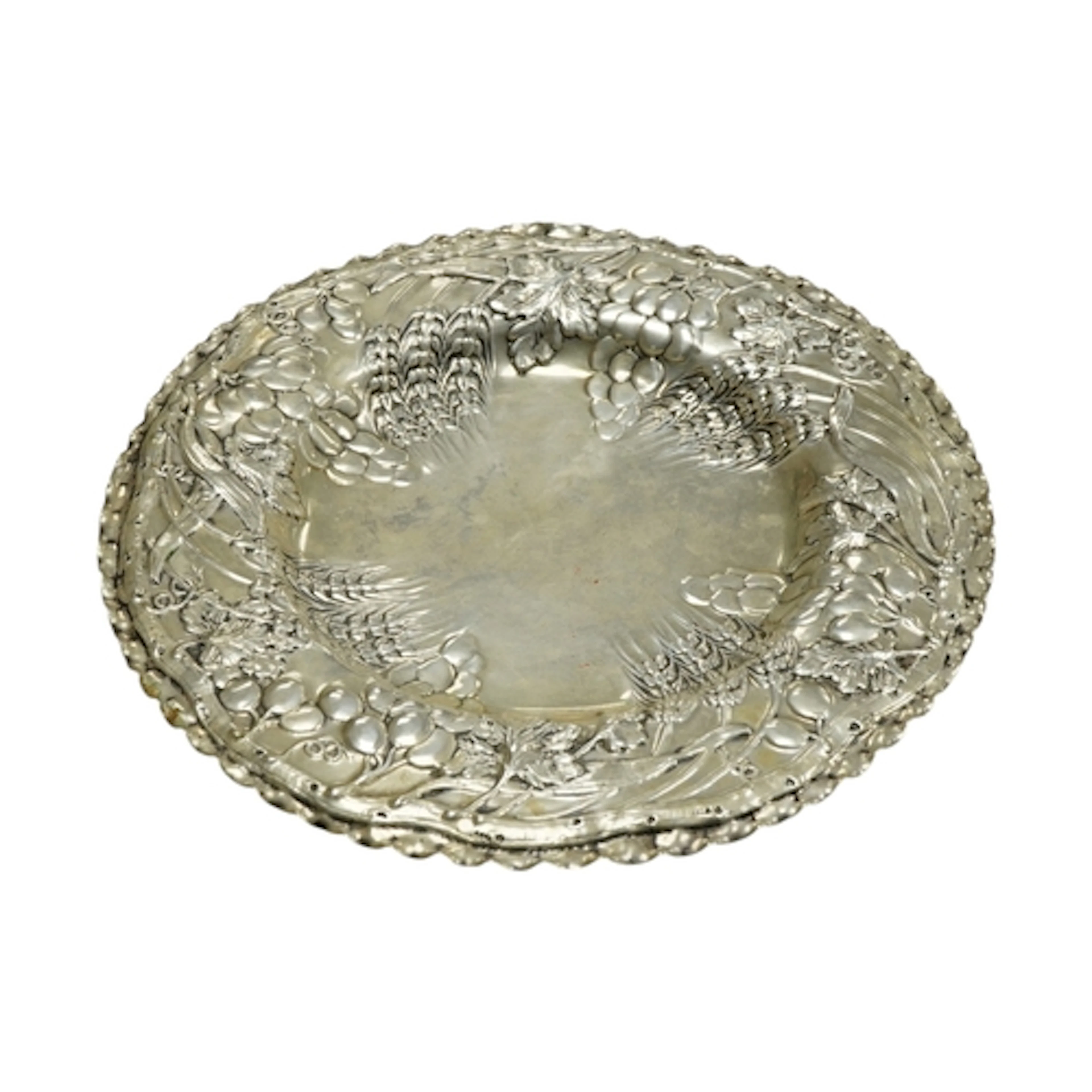 A mid 20th century Italian .800 silver charger Italian marks...