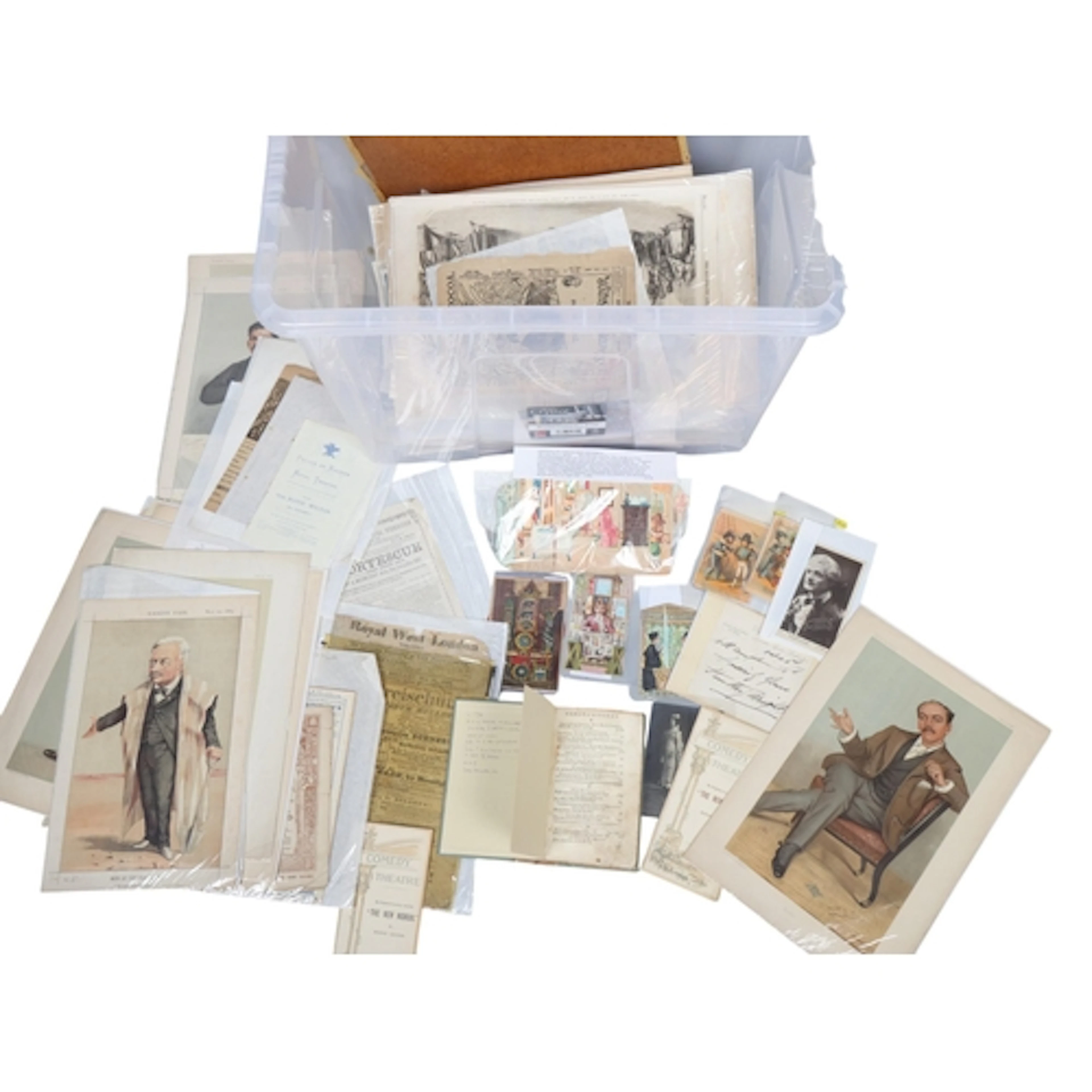 A gallimaufry of (largely) theatre ephemera; programmes, pri...