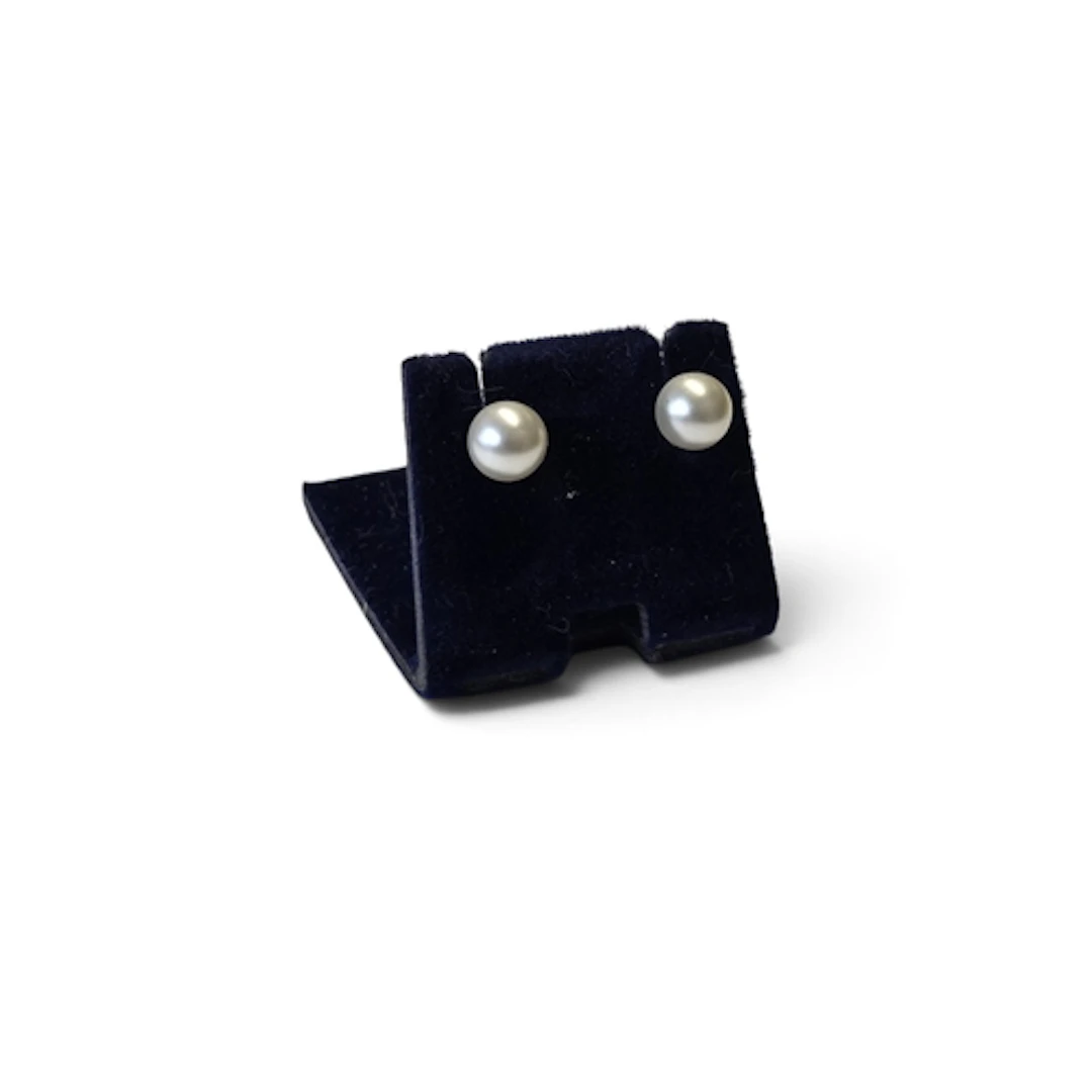 A pair of 9ct Gold and Pearl Earrings.
