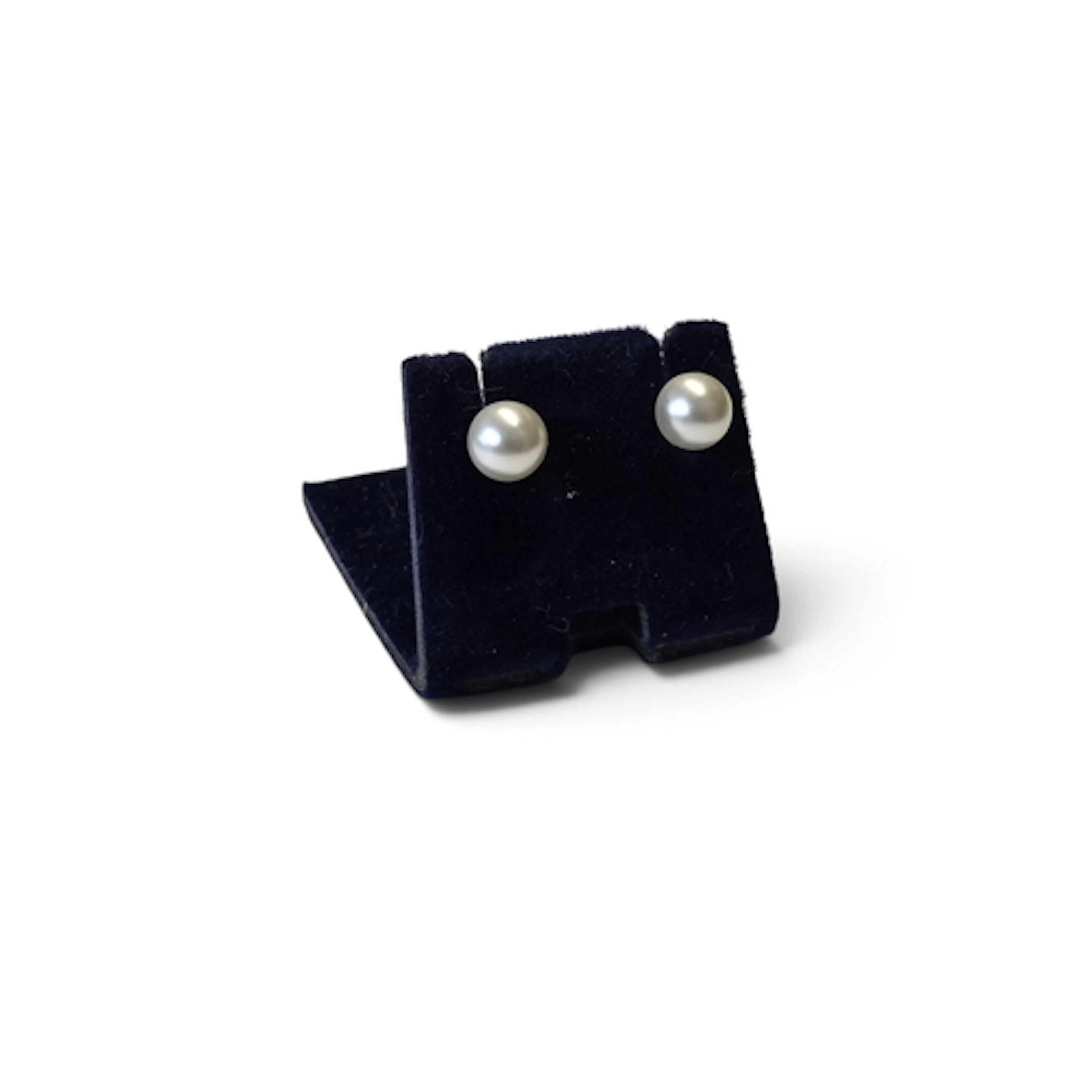 A pair of 9ct Gold and Pearl Earrings.