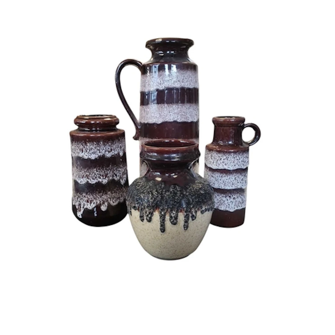 Scheurich / Bay - West German Pottery - A collection of four...
