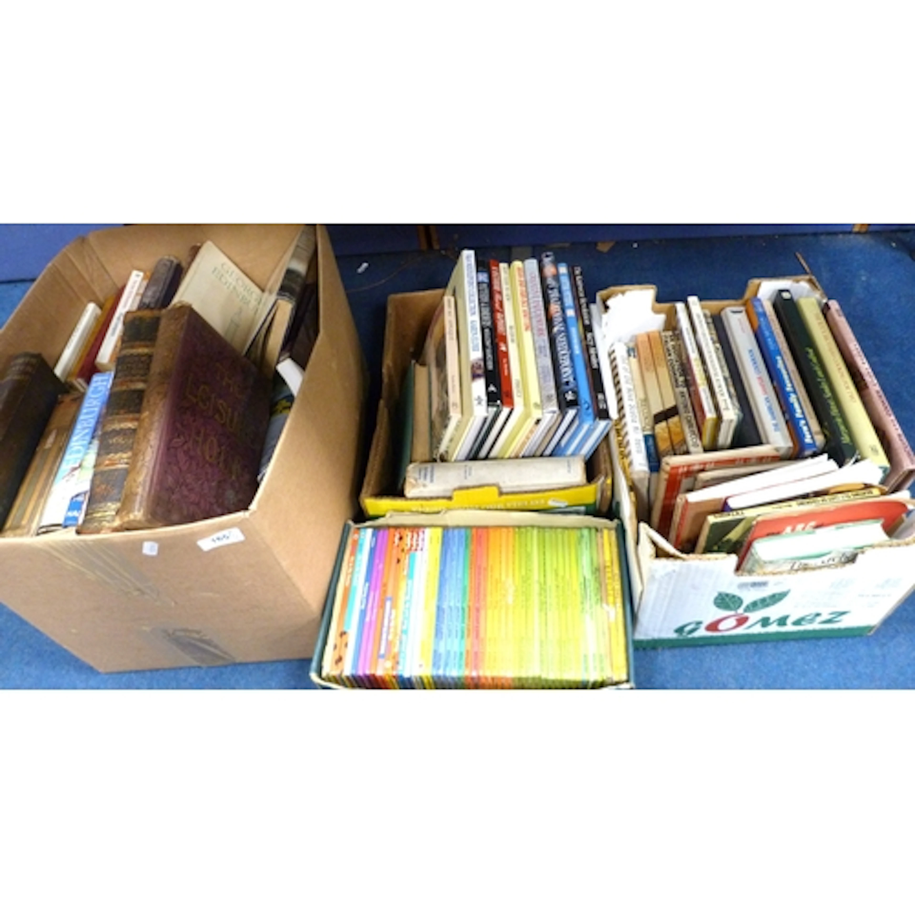 Four cartons containing some antiquarian but primarily moder...