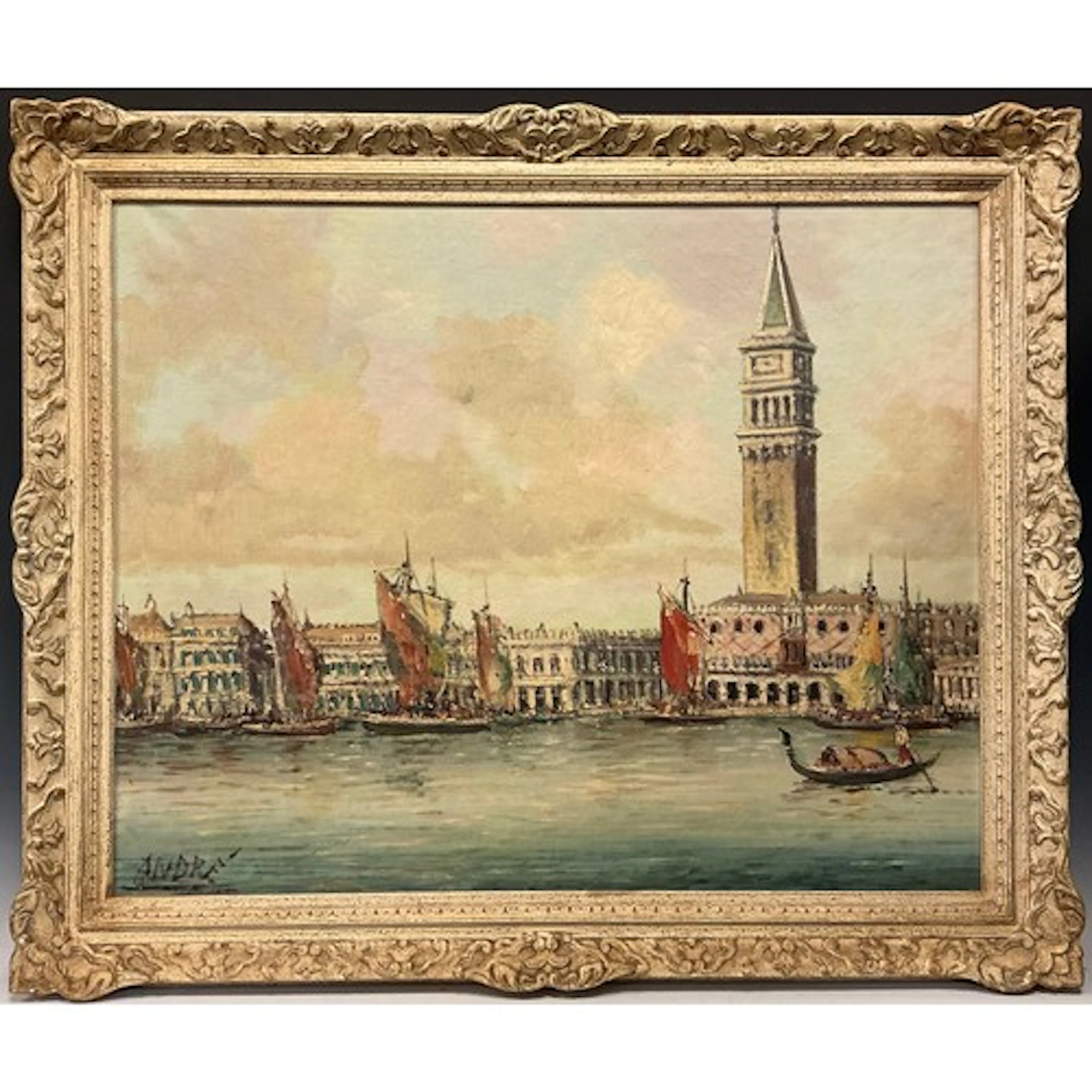 Italian school, mid 20th century Venice signed ‘André’, oi...