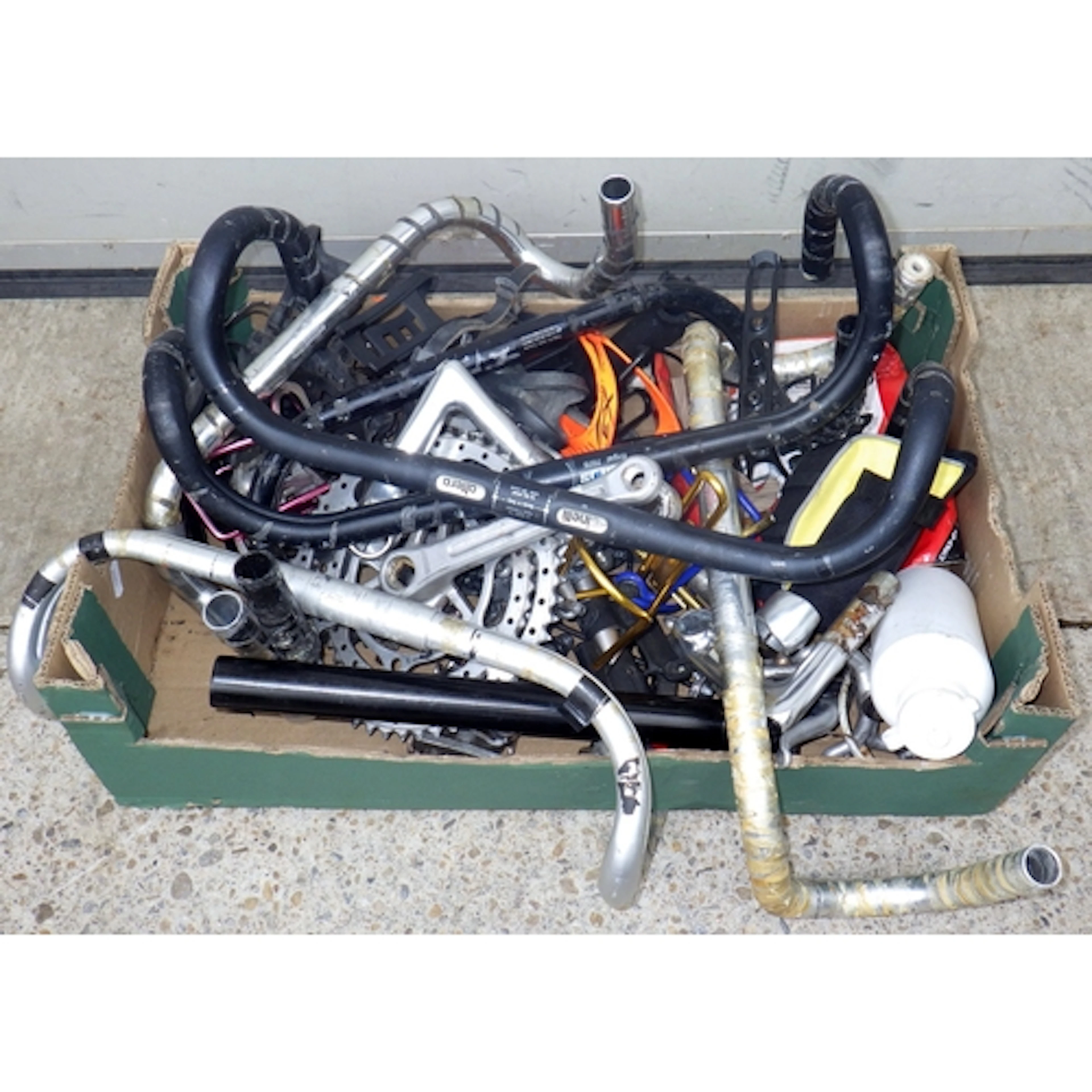 A qty of bicycle parts