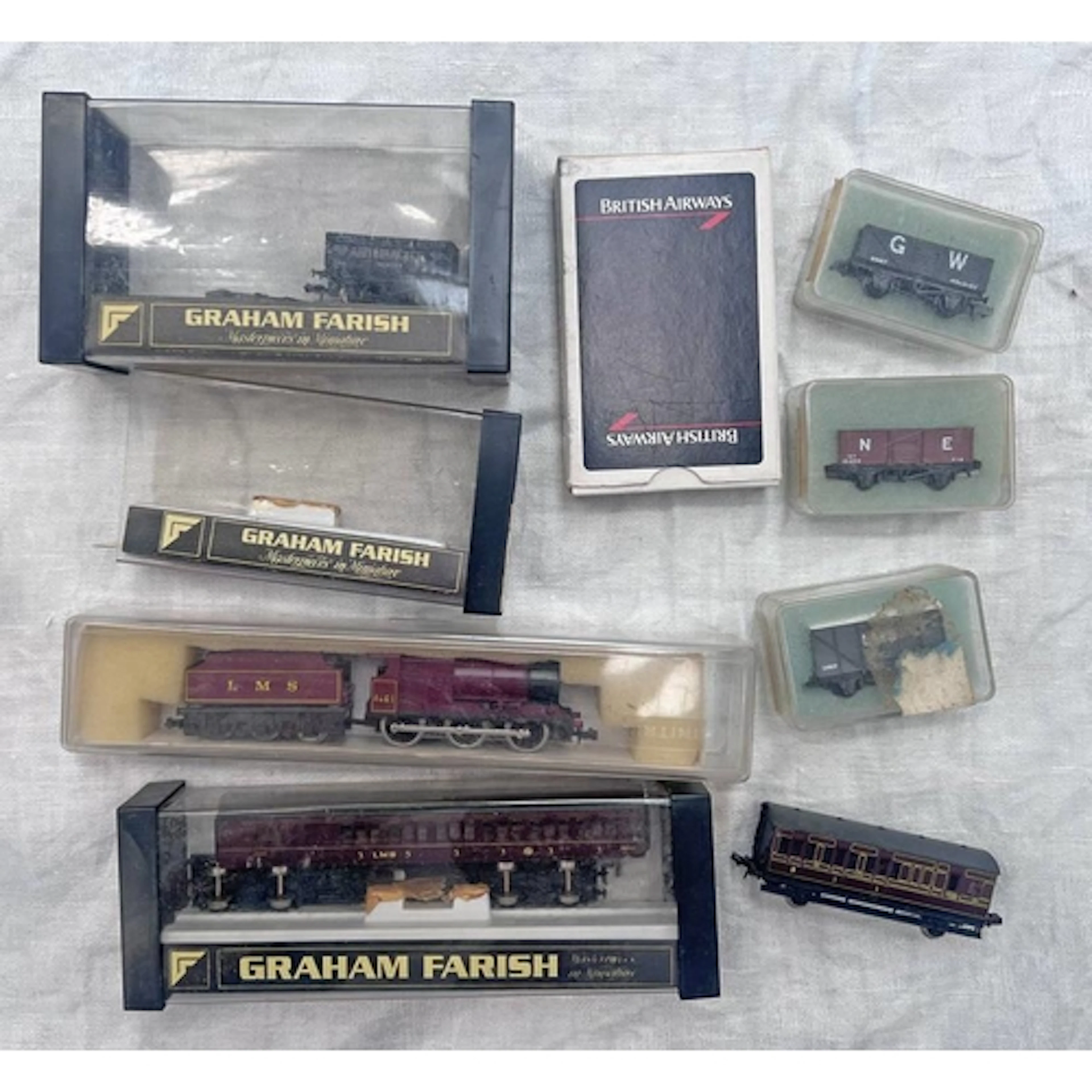 LIMA N GAUGE LMS 0-6-6 4683 STEAM LOCOMOTIVE TOGETHER WITH V...