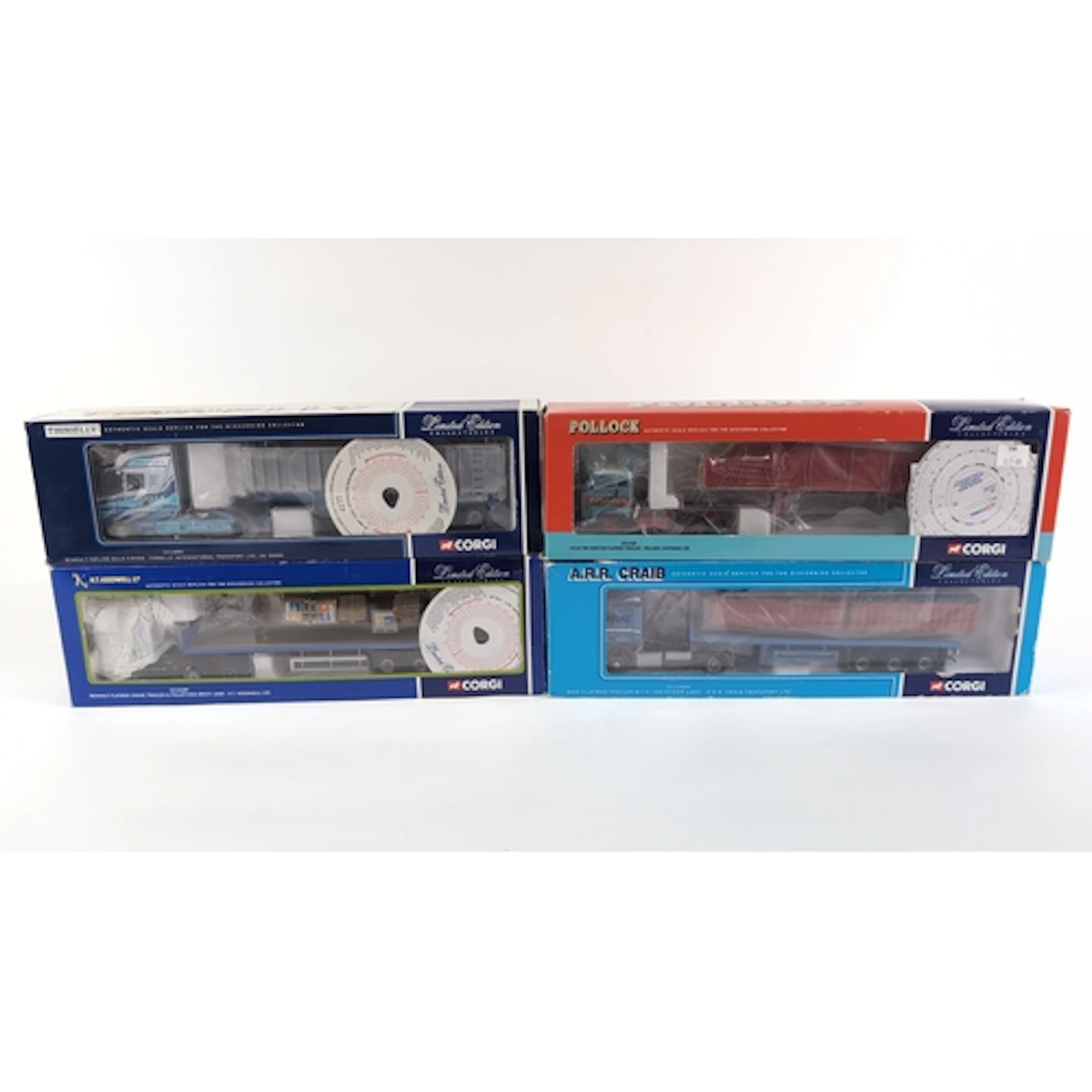 4 x Corgi Limited Edition boxed scale model articulated lorr...