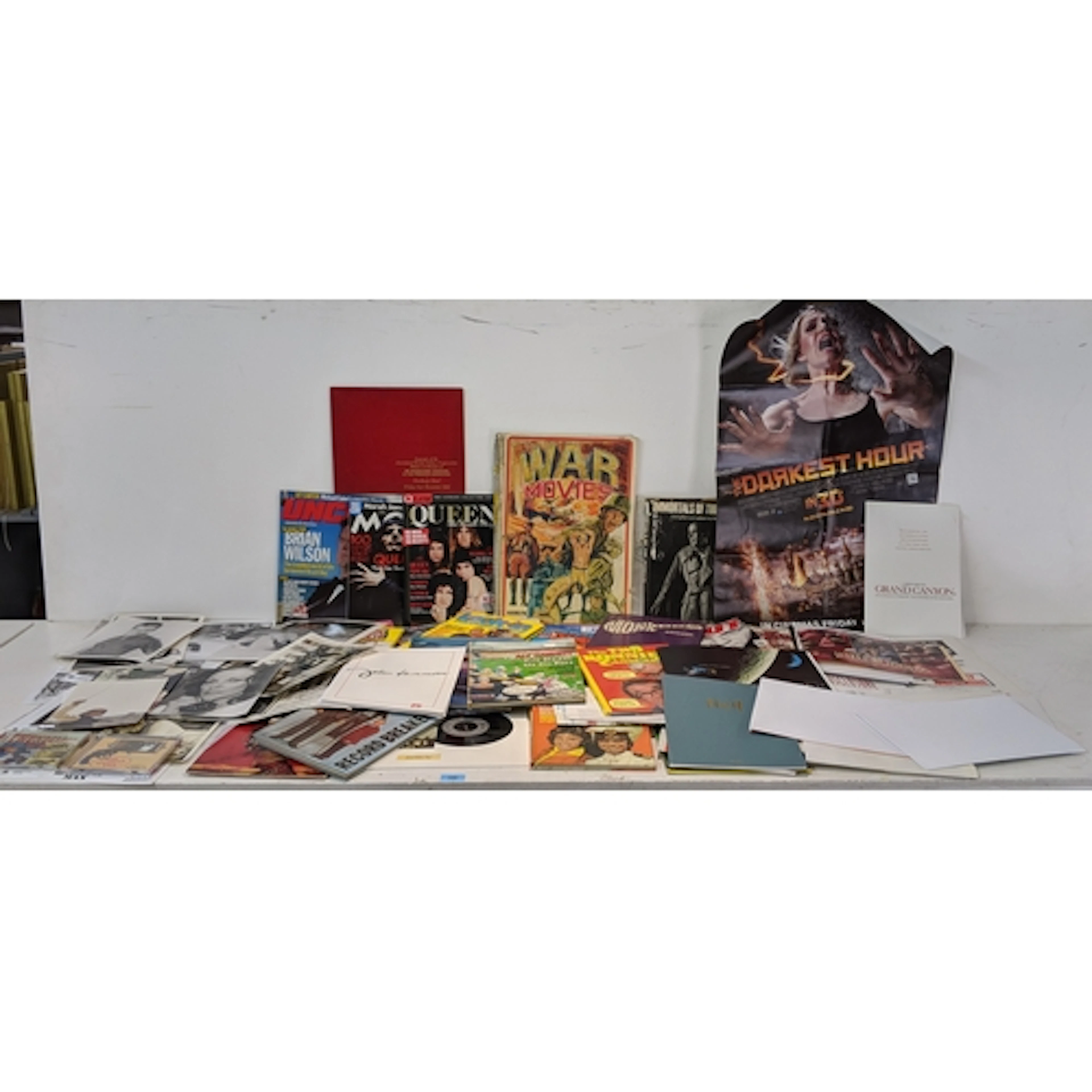 A large collection of film/music and TV related memorabilia ...