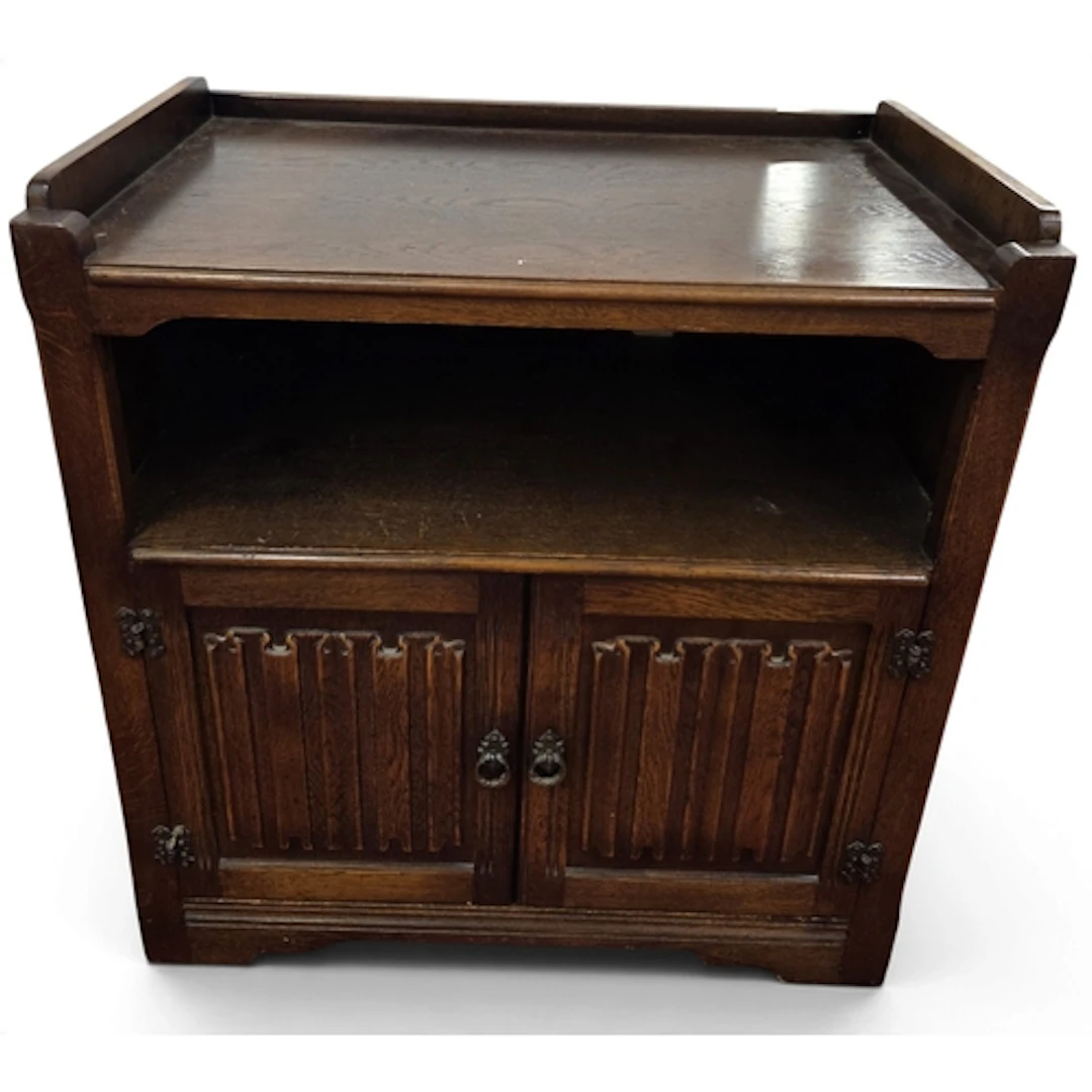 An early 20th Century Old Charm Side Cabinet with twin friez...