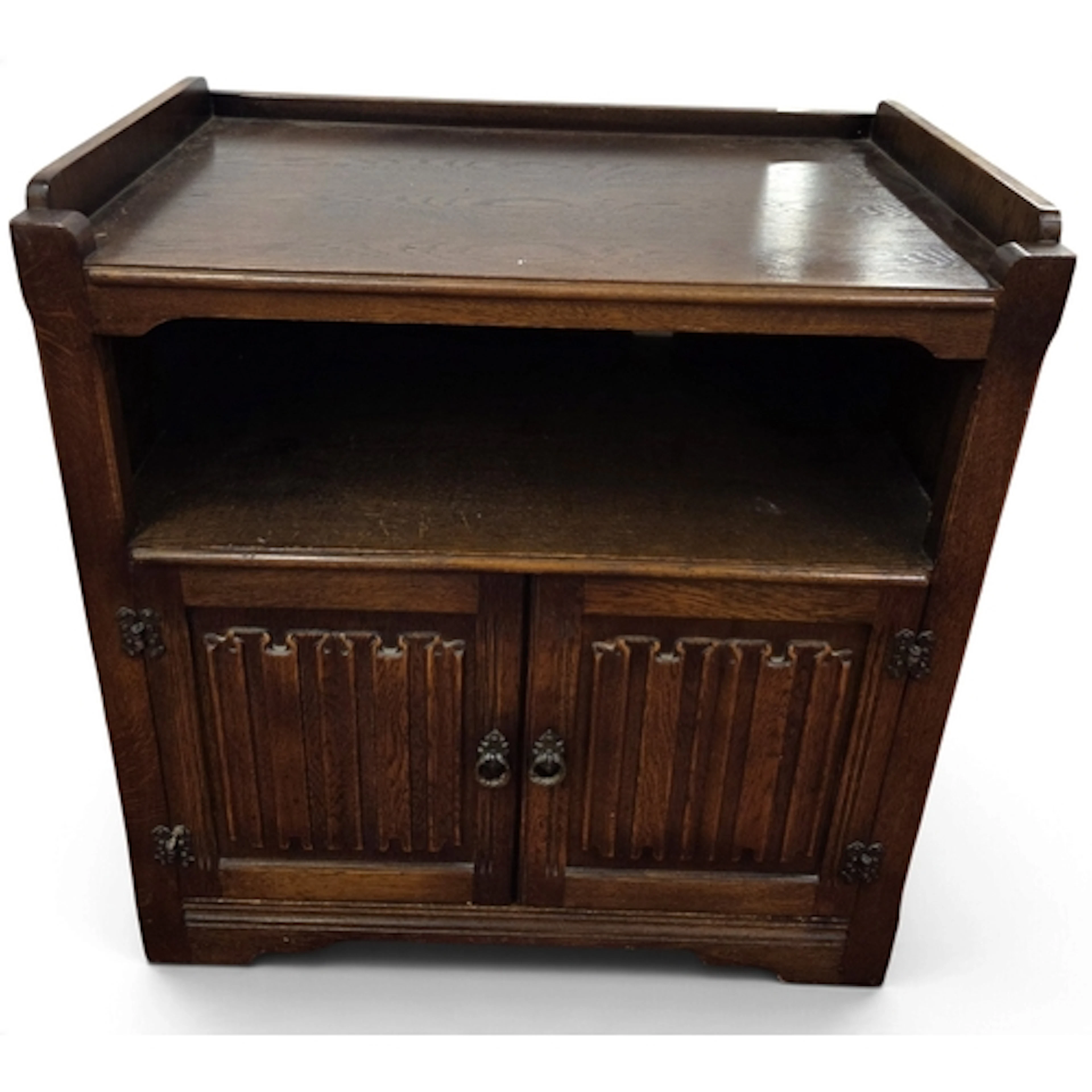 An early 20th Century Old Charm Side Cabinet with twin friez...
