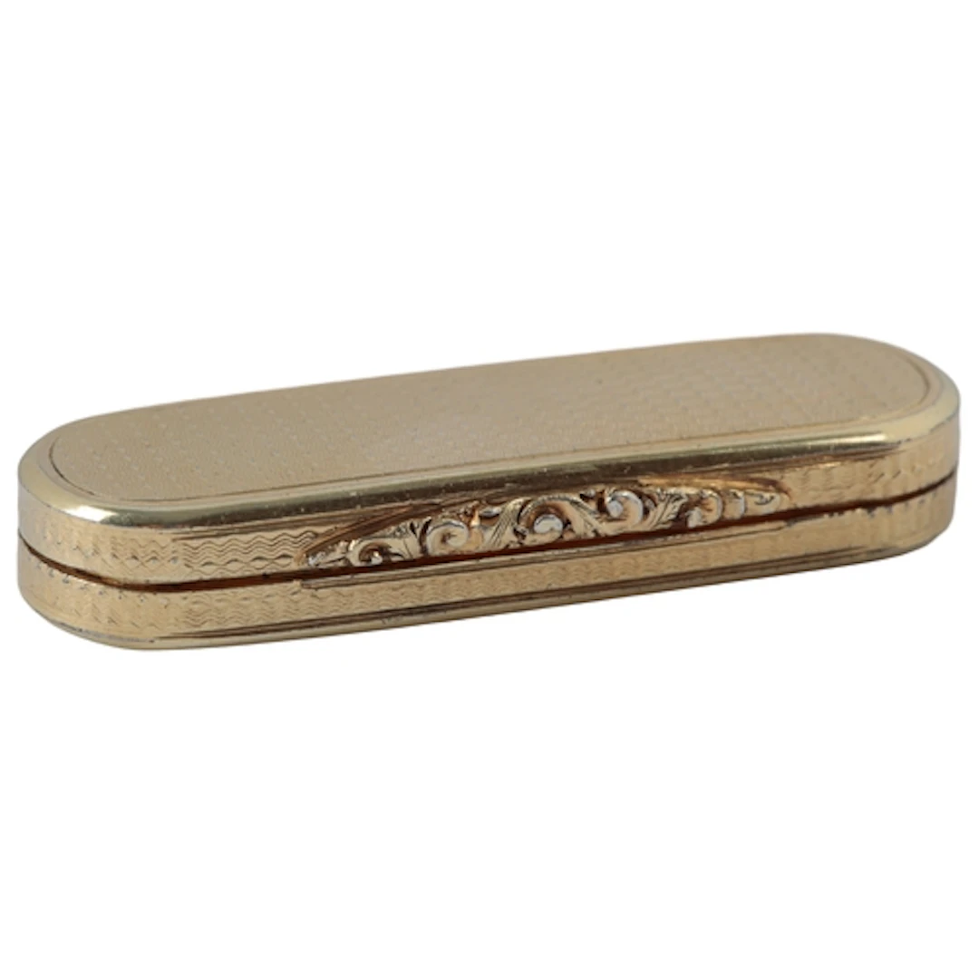 A William IV engine turned silver gilt vinaigrette, by Natha...