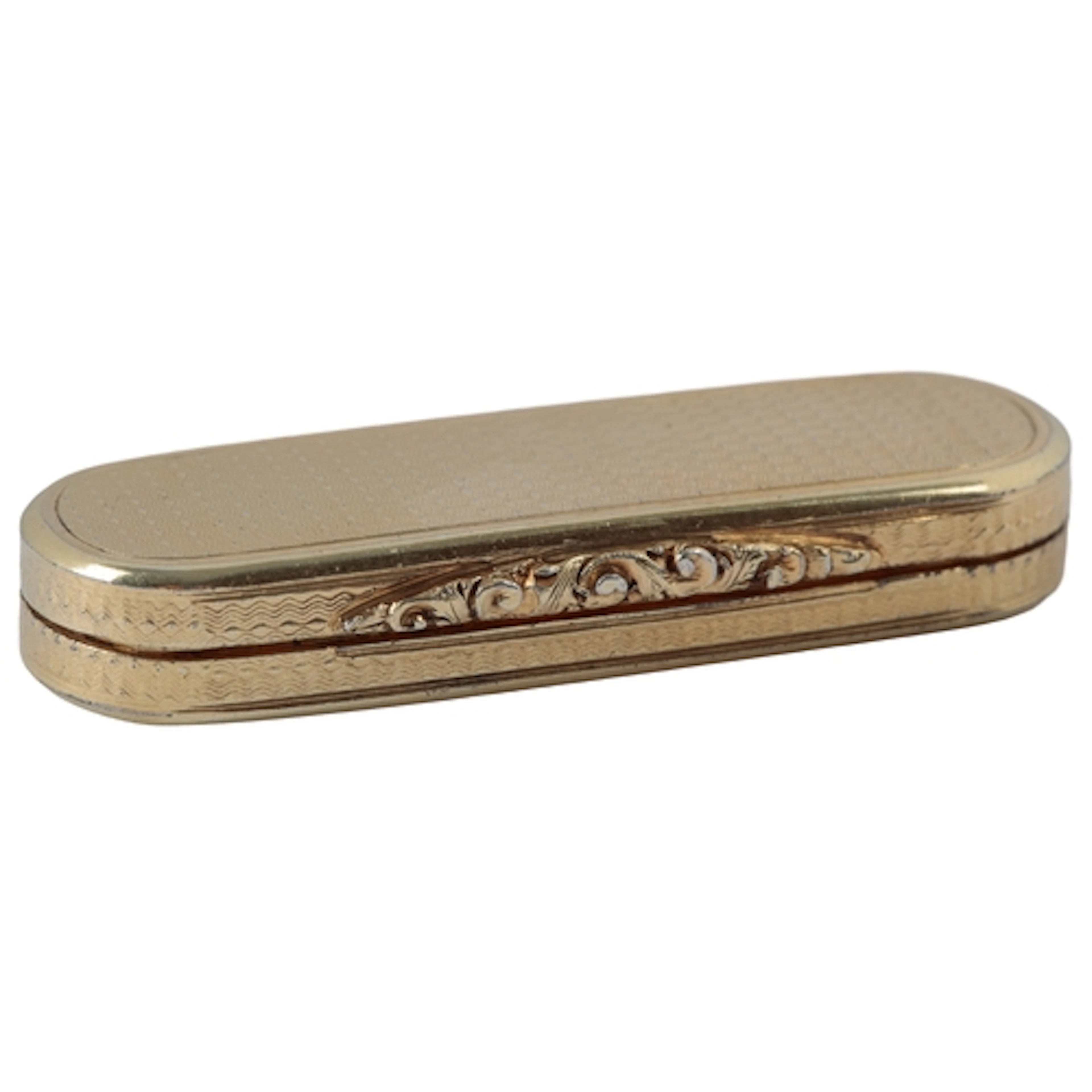 A William IV engine turned silver gilt vinaigrette, by Natha...