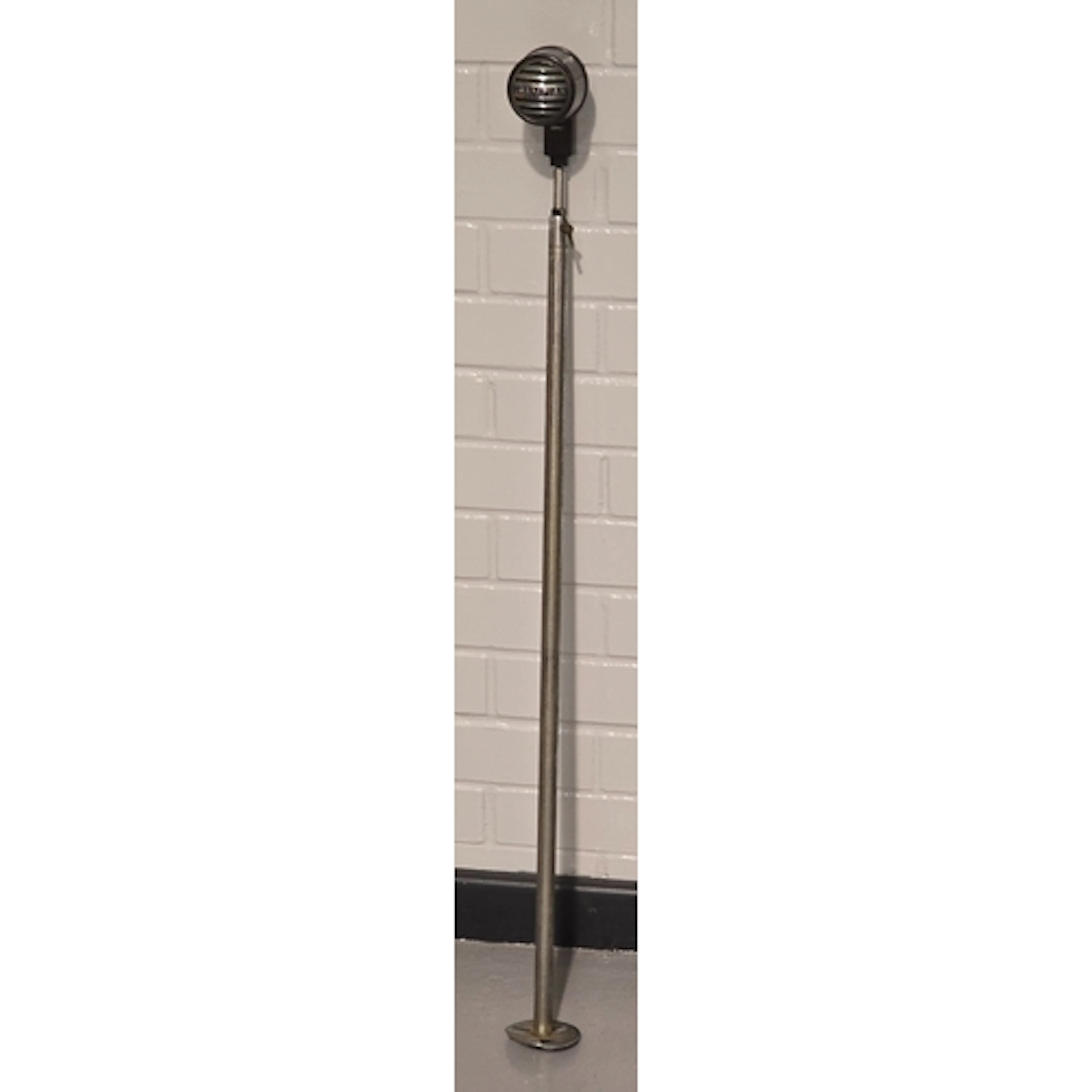 A vintage Grampian dynamic theatre microphone on telescopic ...